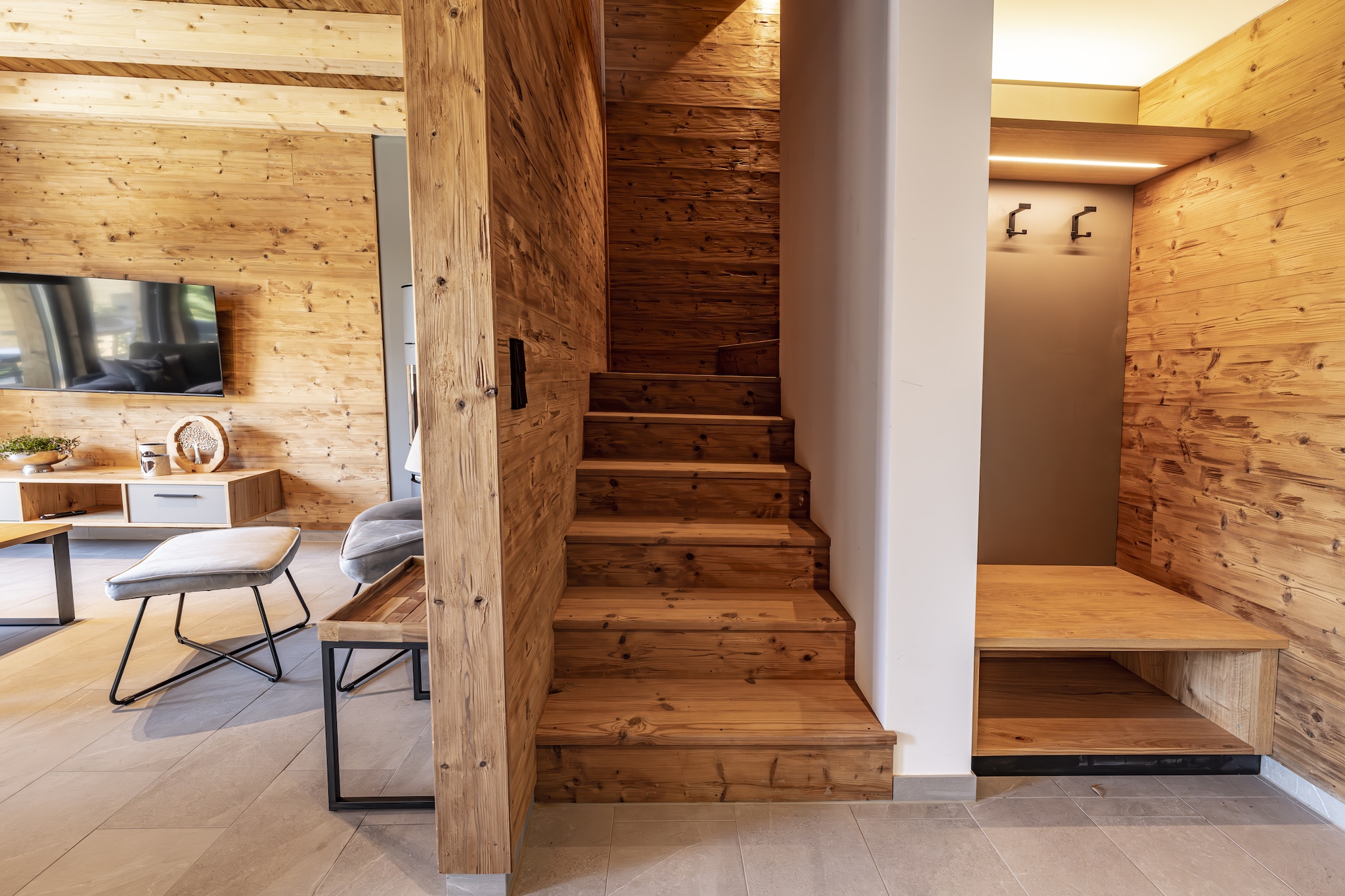 Chalet mit Sauna-Flur