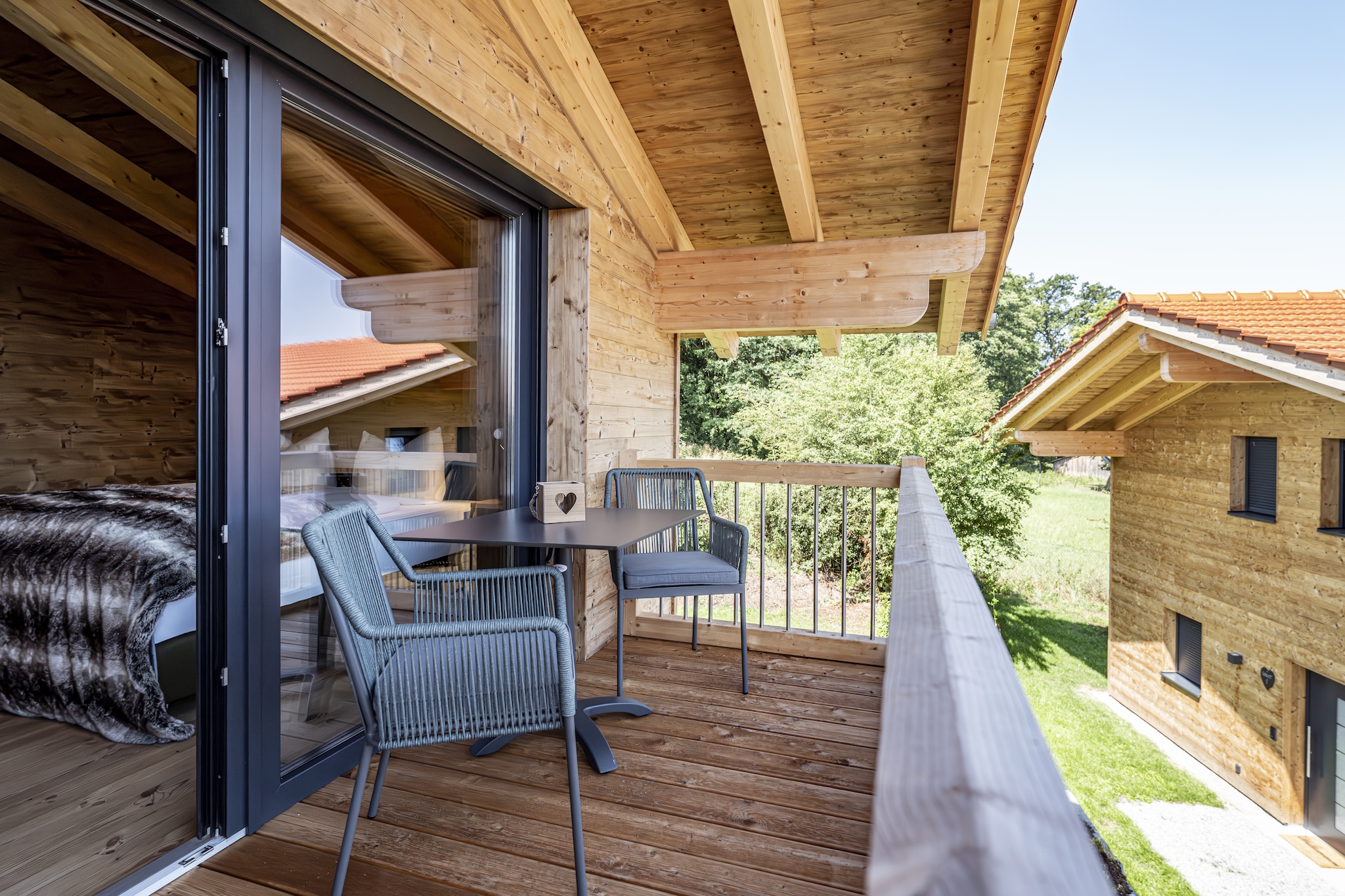 Chalet mit Sauna-Terrasse/Balkon