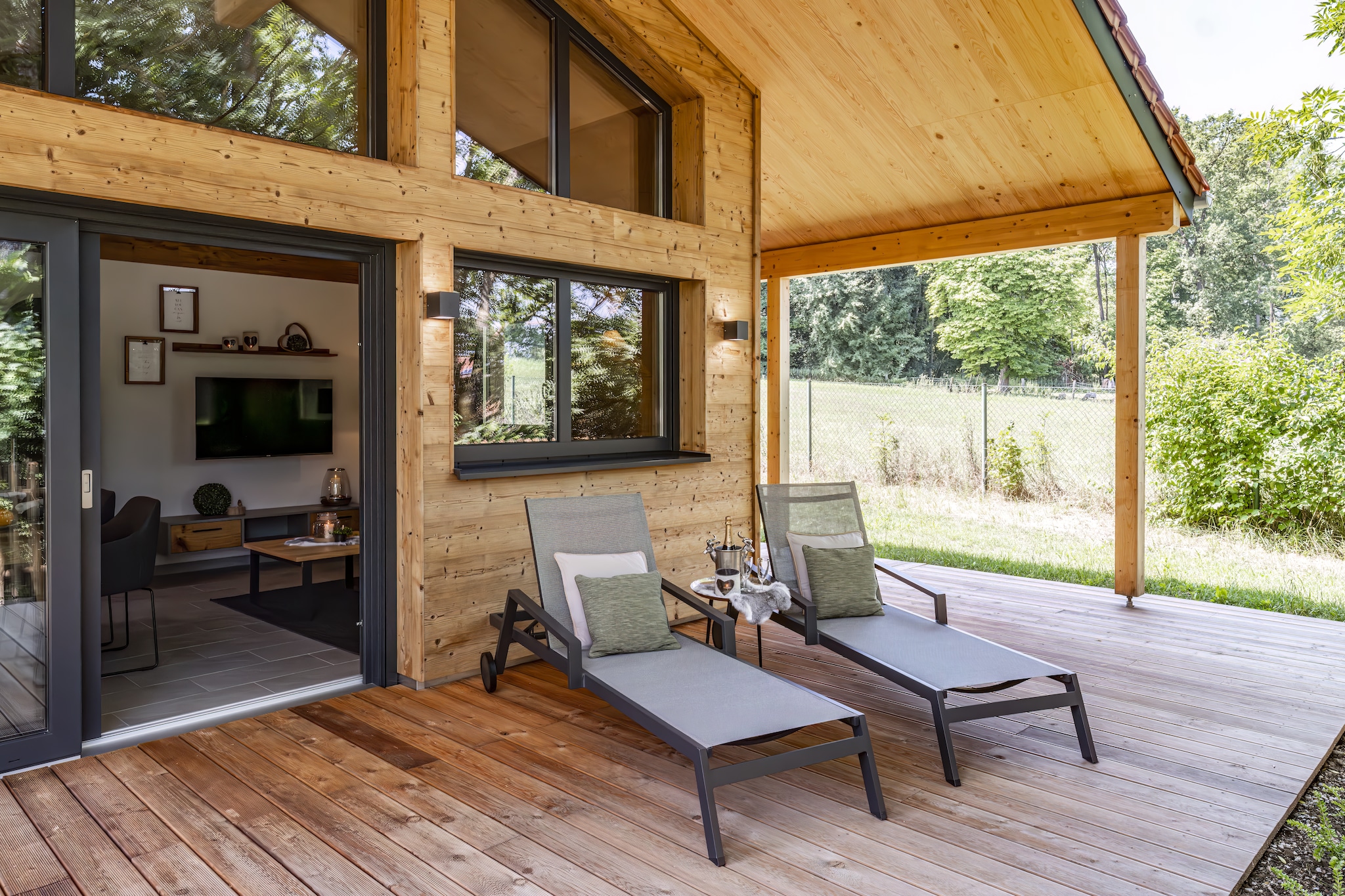 Chalet Bungalow-Terrasse/Balkon