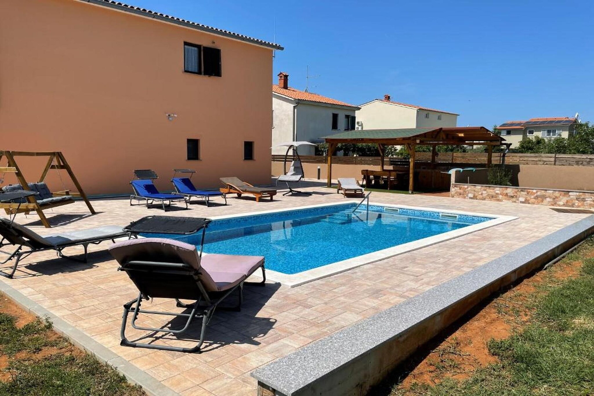 There’s something about walking into a flat just minutes’ ride from the Adriatic Sea - salty breeze, quiet streets, and the promise of a relaxed holiday ahead under the Croatian sun. That’s the mood at Villa Rosa, tucked away in a calm area of Dubrovnik, close enough to the bustle of the Old Town but peaceful enough for sunlit mornings or golden evenings.
Inside, the apartment strikes a balance between practicality and comfort: an airy living room with a sofa and a TV plus a dining table, an open kitchen ready for simple, shared meals, and a balcony where you can feel the sea’s soothing breeze. 6 guests can find themselves sharing 3 bedrooms, where 2 are furnished with double beds and the third has a bunk bed and two full bathrooms to share, including all essentials. WiFi and AC, and good natural light make it pleasant in warm or mild weather.
If you want to match with some coastal tempo, the sea and local beaches are just a 20-minute drive away. The nearby harbour area and marina invite sunset walks, seaside cafés and a chance to watch boats slide across the horizon. For deeper colour, explore the medieval Old Town - with its ancient walls, narrow stone streets, lively cafés and local markets.
When night settles, you can cook together, pour a glass of wine, or wander out for local cuisine. Whether you came as couples, or as friends looking for a blend of calm and coastal energy - Villa Rosa offers you a cozy nest - accessible, relaxed, and full of Dubrovnik’s salt-kissed charm.
Note - In case of booking only two people, the minimum cost of stay must be 150 euros per night.