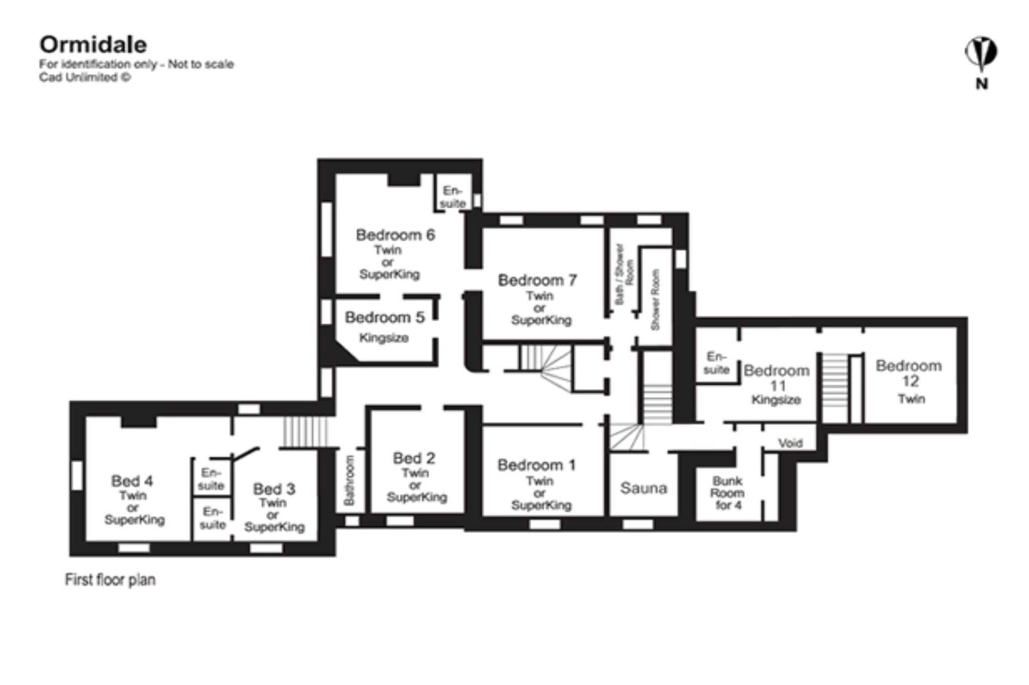 Ormidale House - Plattegrond