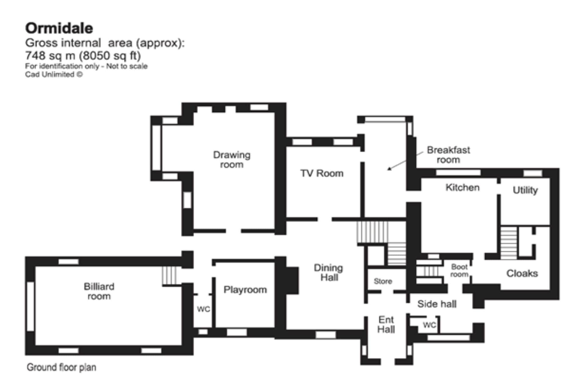 Ormidale House - Plattegrond
