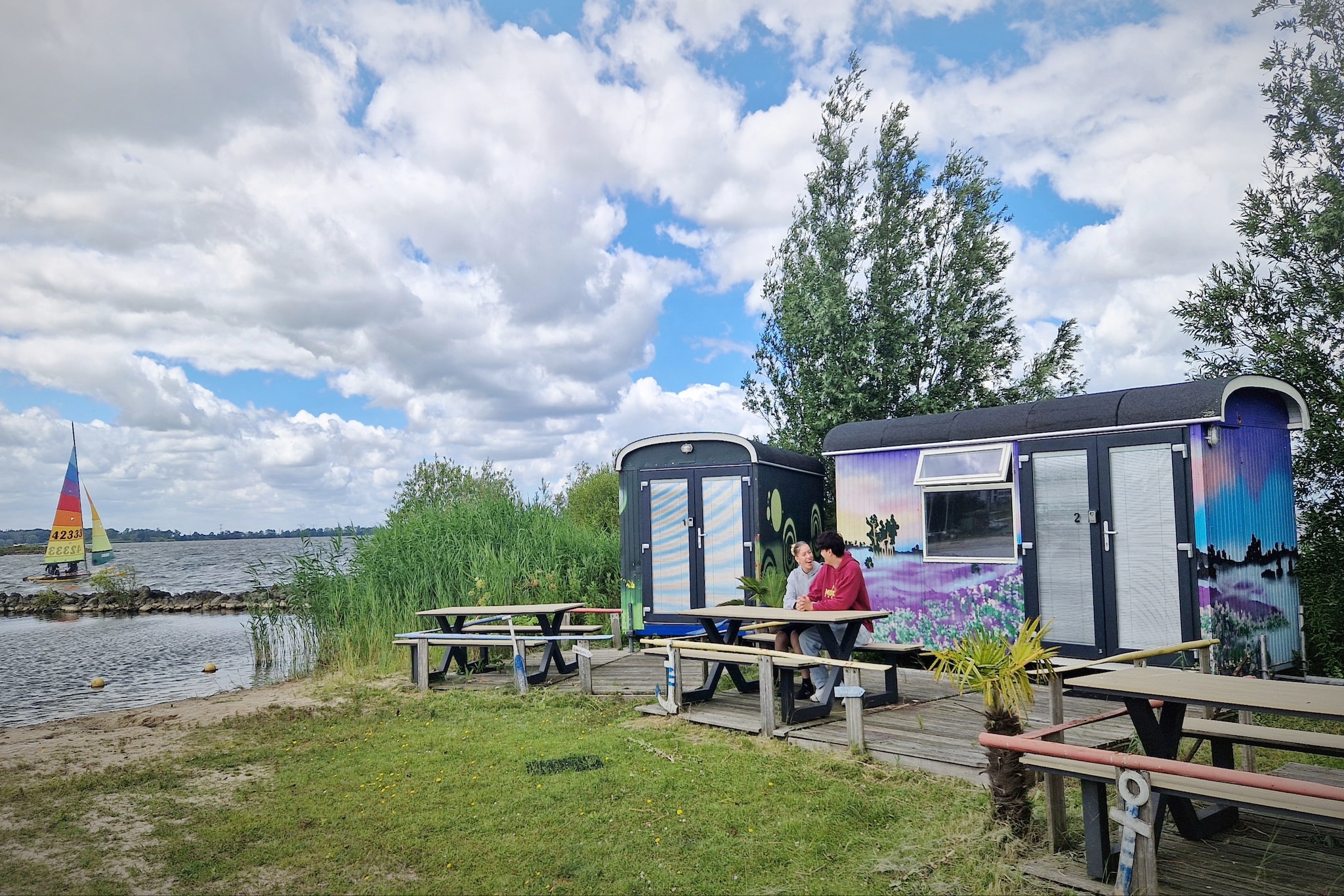 Tiny Wagons Marina Muiderzand Almere (Nr 1-6) with bunk bed (copy) - Extérieur été