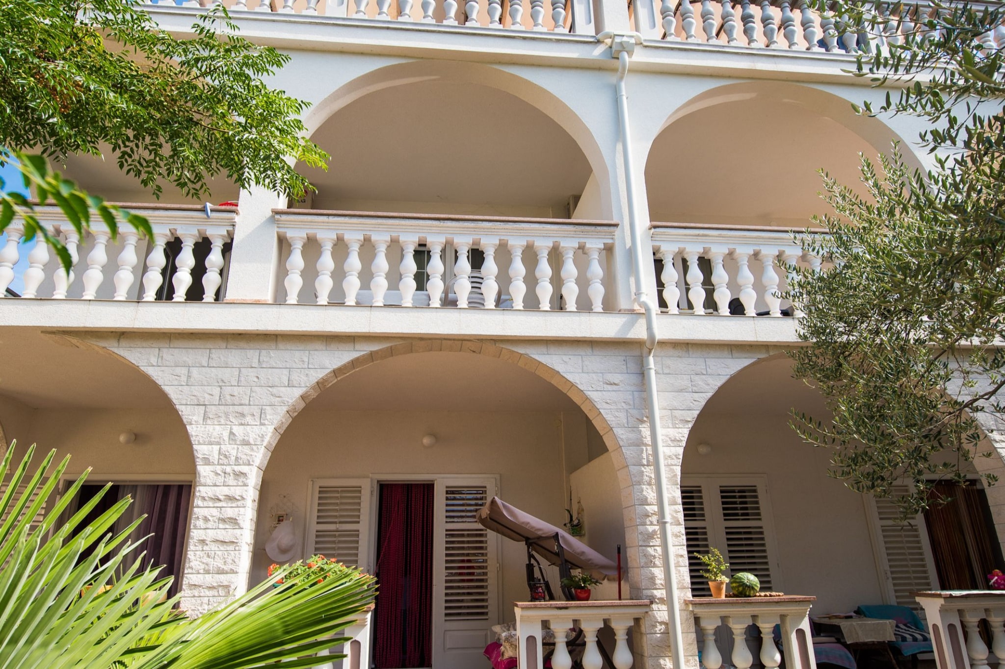 Apartments Gabi - Two Bedroom Apartments with Balcony with Garden View (A2) - Buitenlucht
