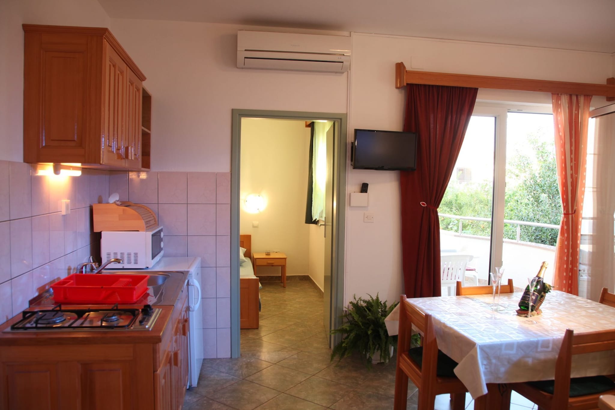 Apartments Gabi - Two Bedroom Apartments with Balcony with Garden View (A2) - Slaapkamer