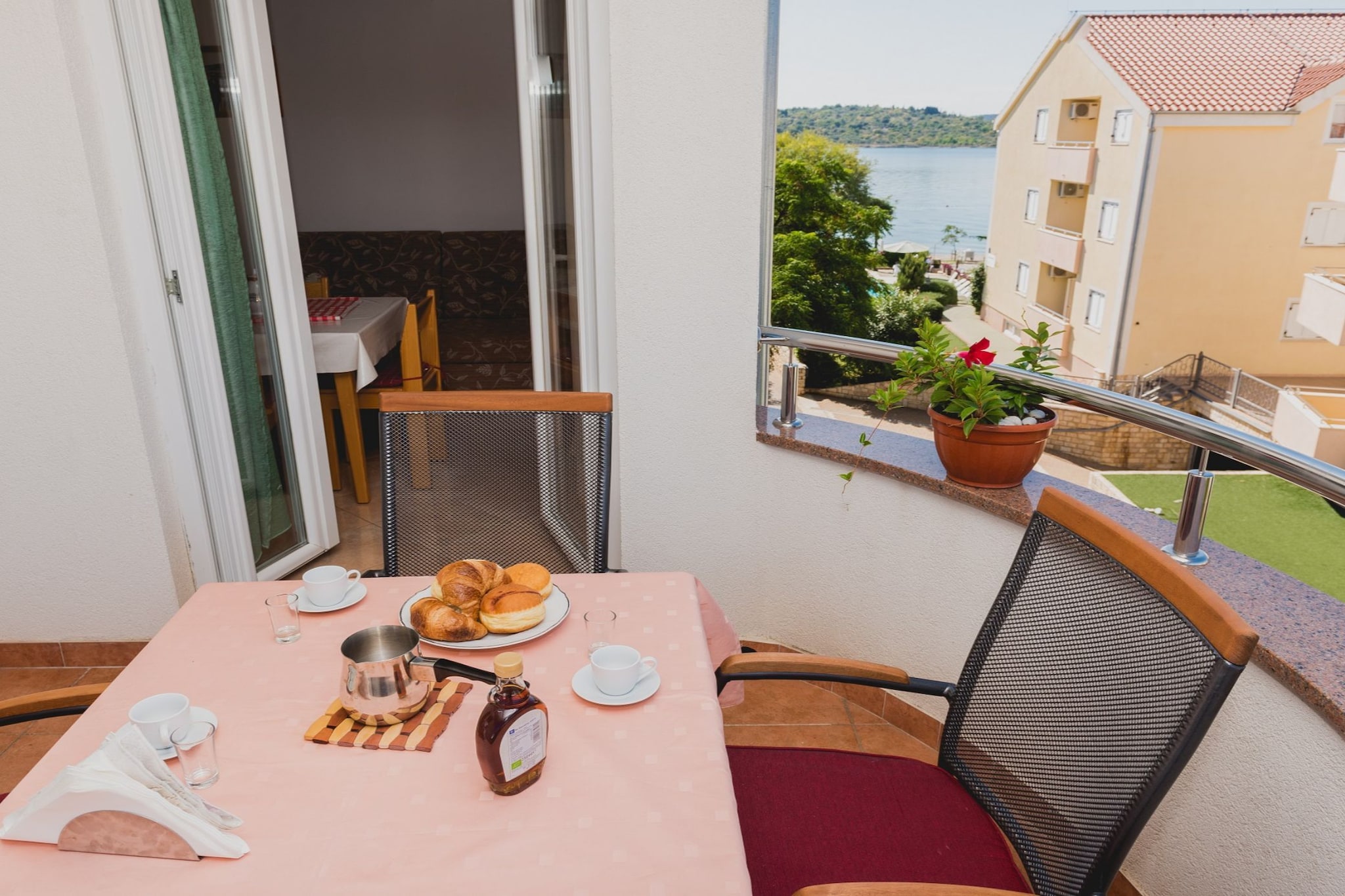 Apartments Gabi - One Bedroom apartment with Sea View (B1) - Terrasbalkon
