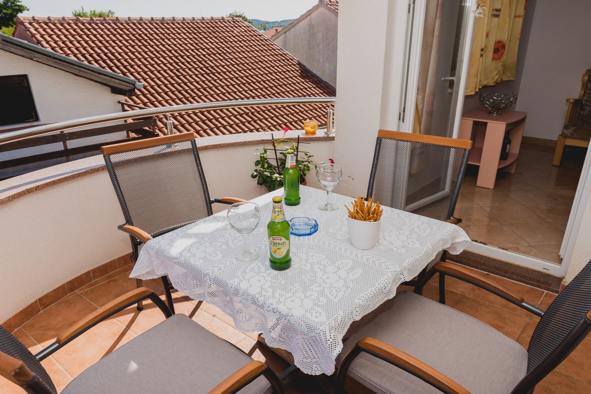 Apartments Gabi - Two Bedroom Apartments with Balcony with Garden View (B2) - Terrasbalkon