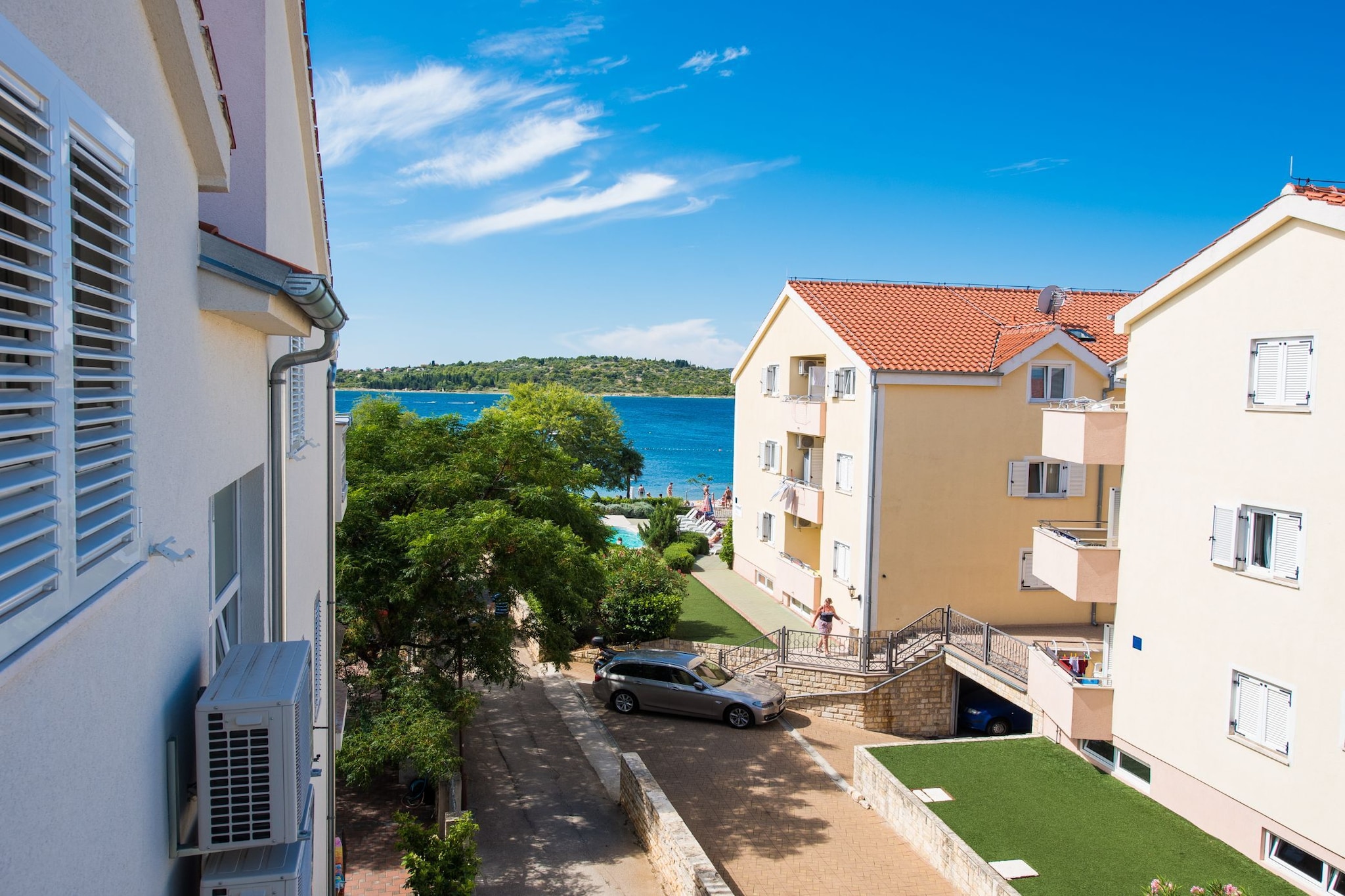 Apartments Gabi - Two Bedroom Apartment with Balcony and Sea View (B3) - Buitenlucht