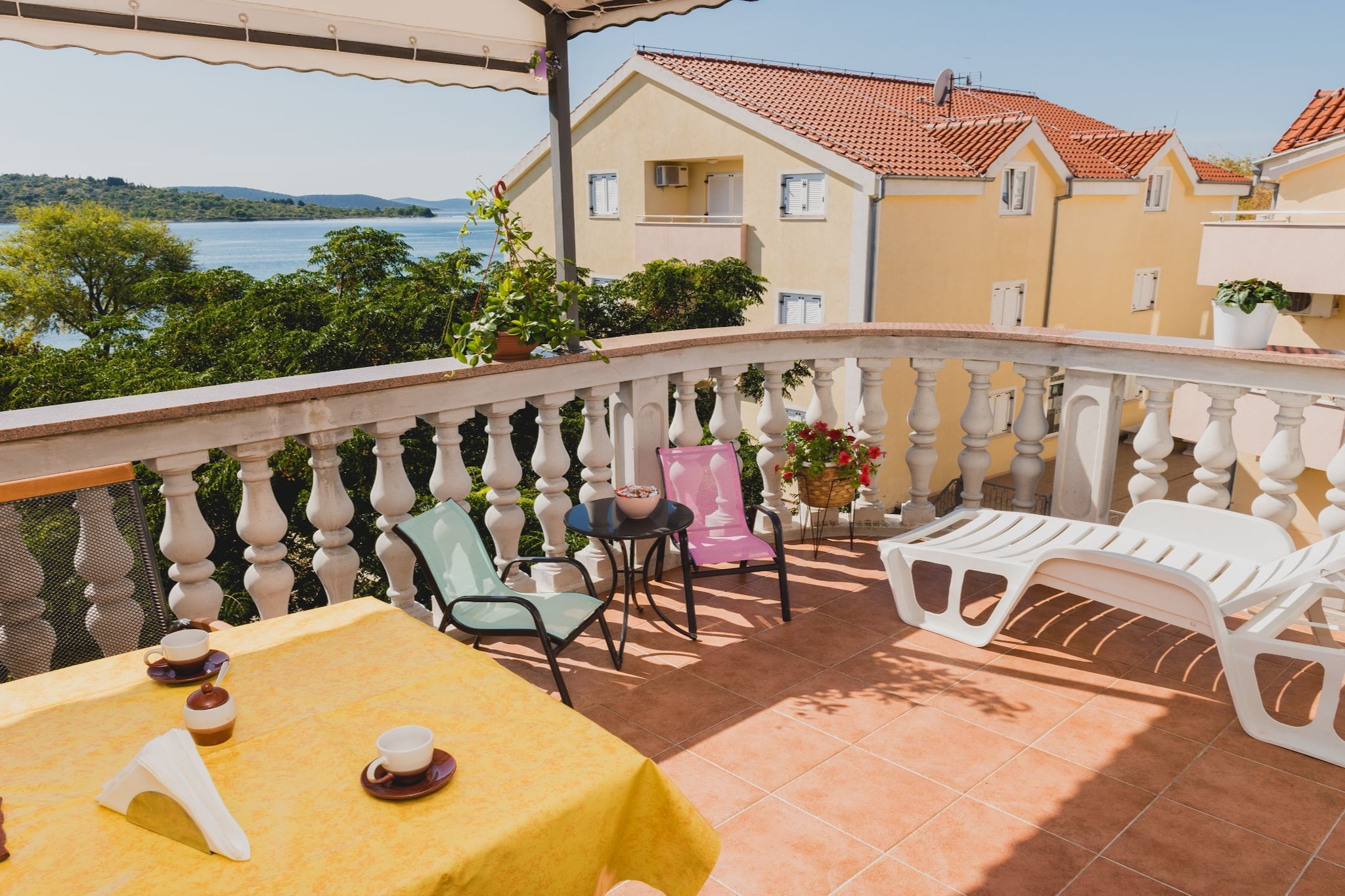Apartments Gabi - Two Bedroom Apartment with balcony and sea view(B4) - Terrasbalkon