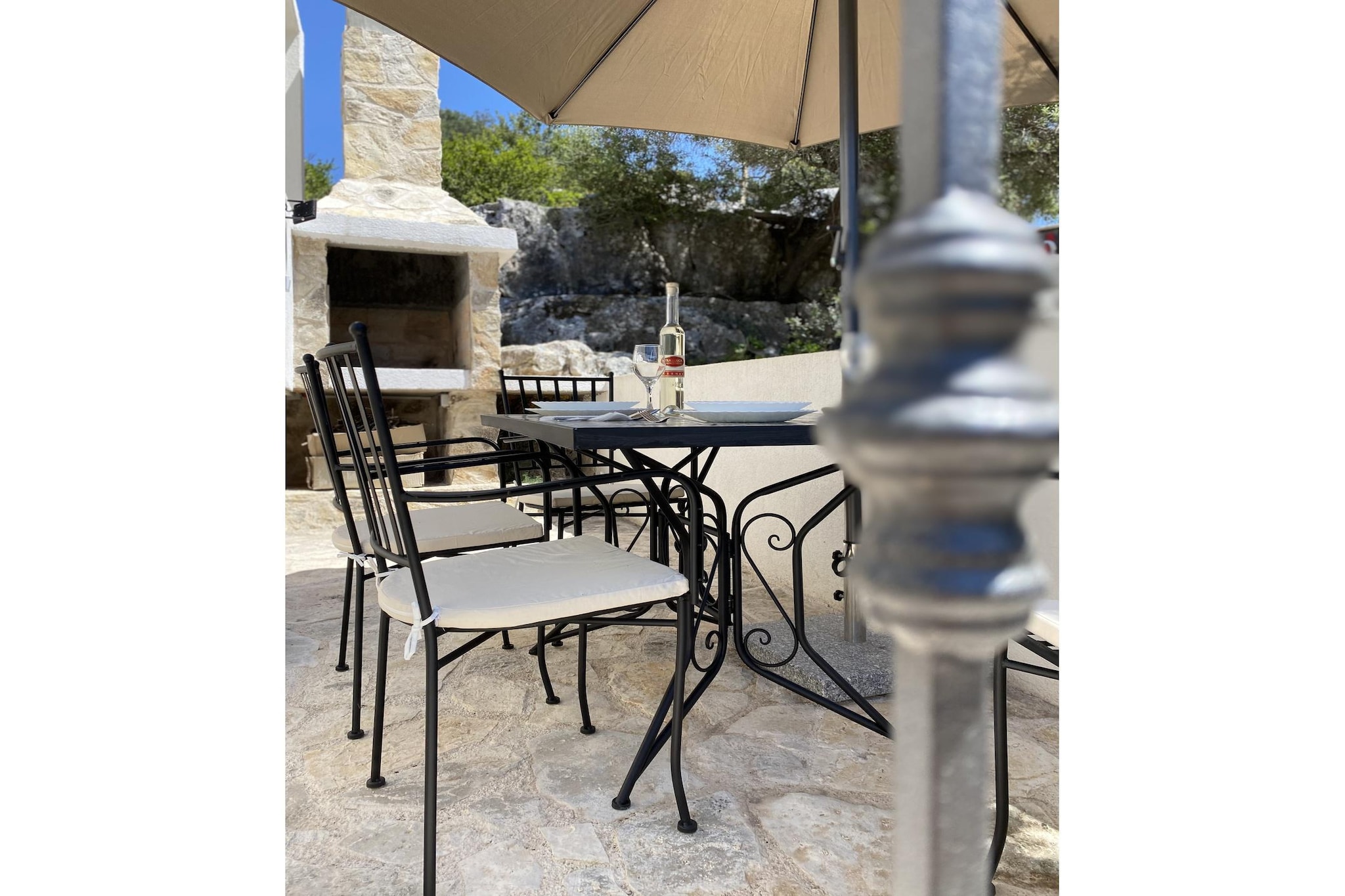 BLUE SERENITY RETREAT IN ŽUT ISLAND OF KORNATI-Terrasbalkon