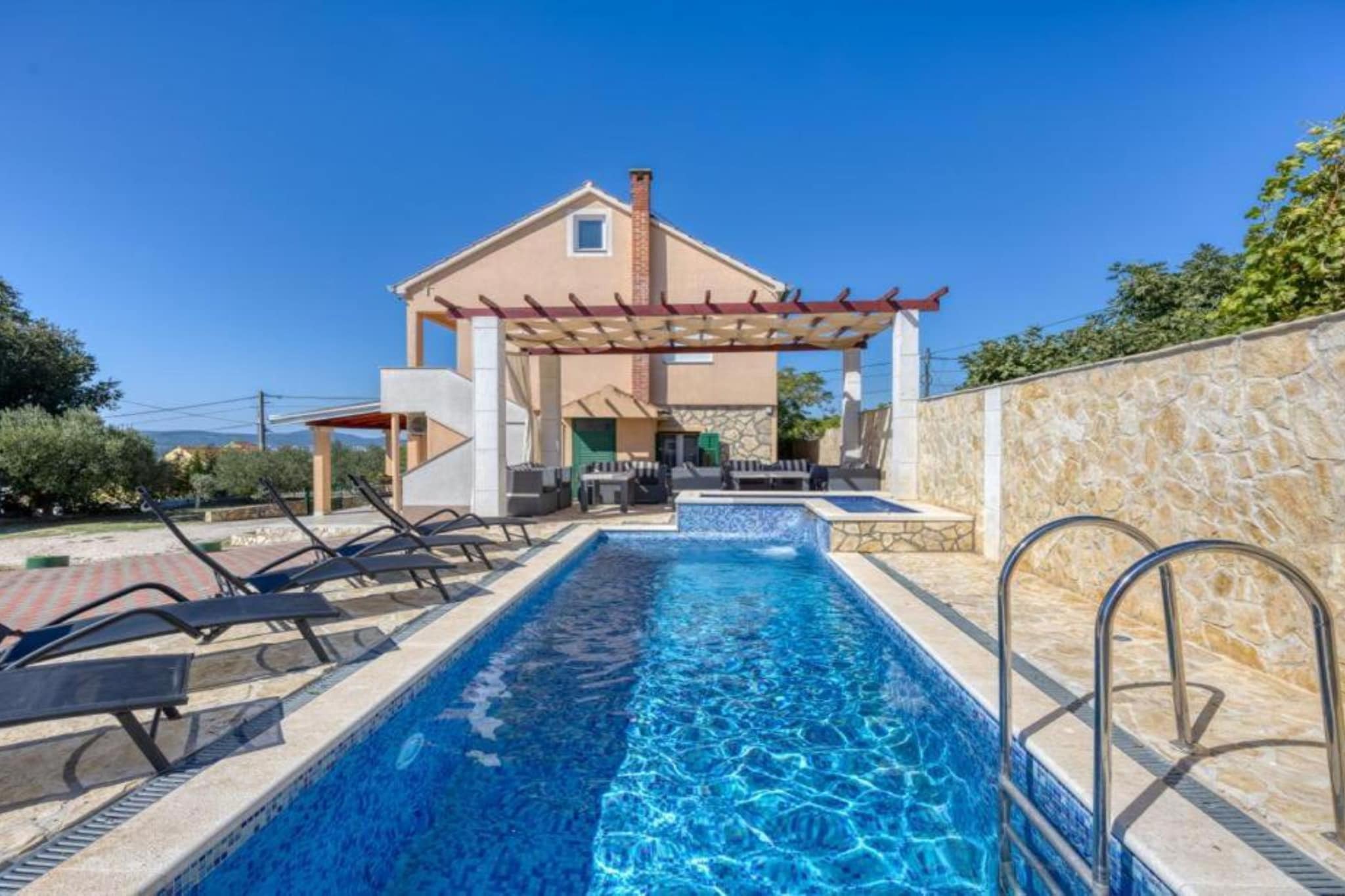 Villa Lara With Pool And Sea View - Four Bedroom Villa With Pool And Sea View - Zwembad