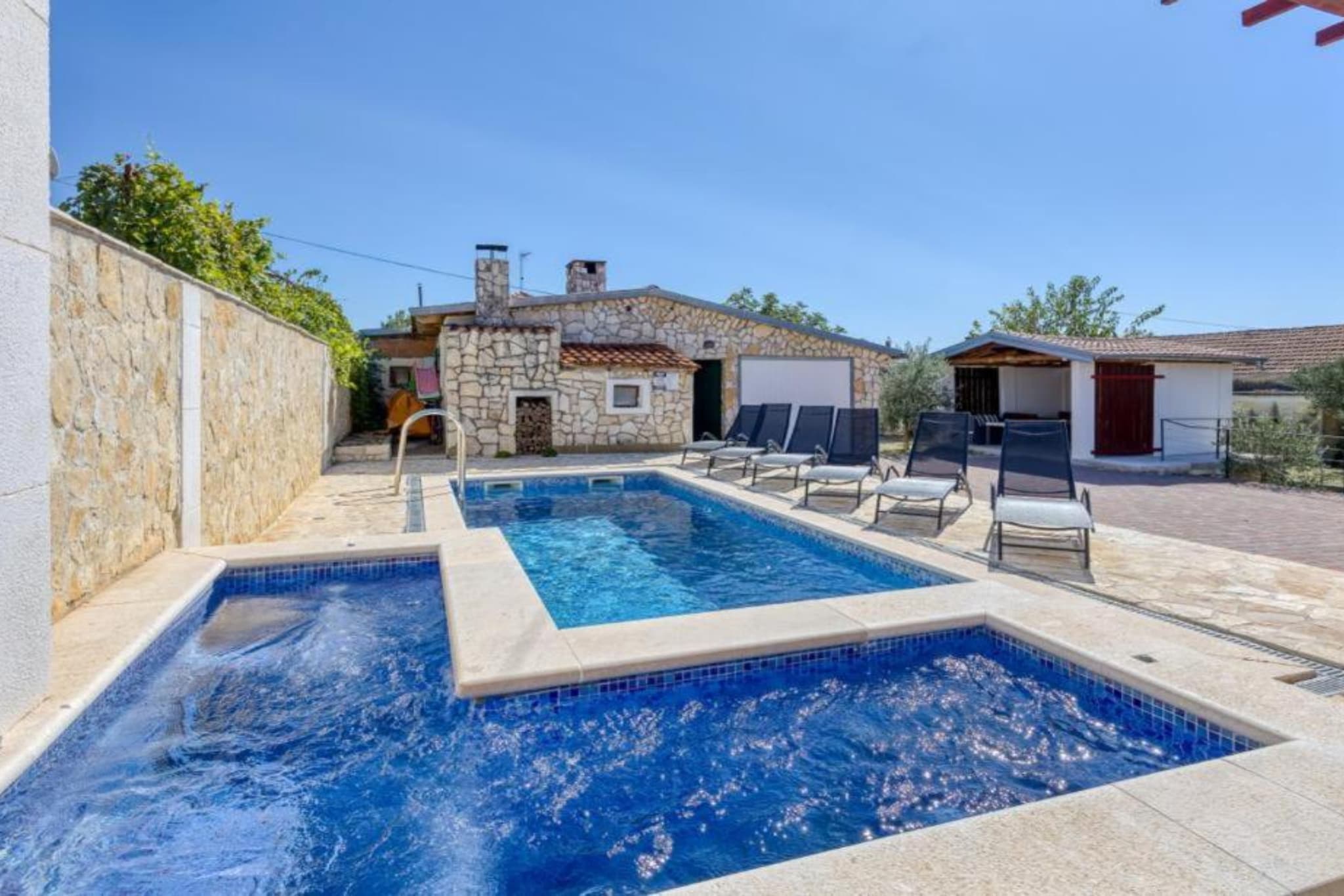 Villa Lara With Pool And Sea View - Four Bedroom Villa With Pool And Sea View - Zwembad