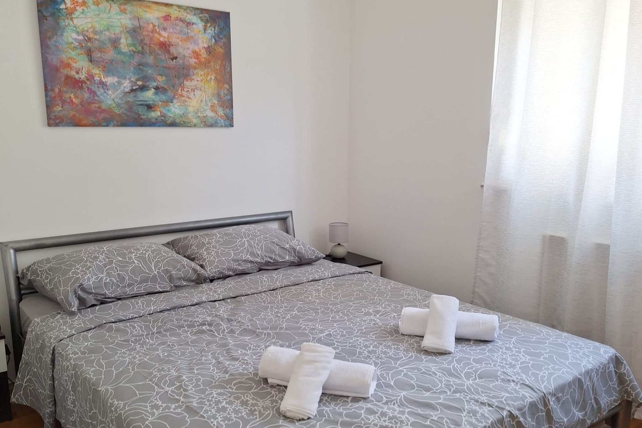 Apartment Beleca - One Bedroom Apartment with Balcony - Slaapkamer