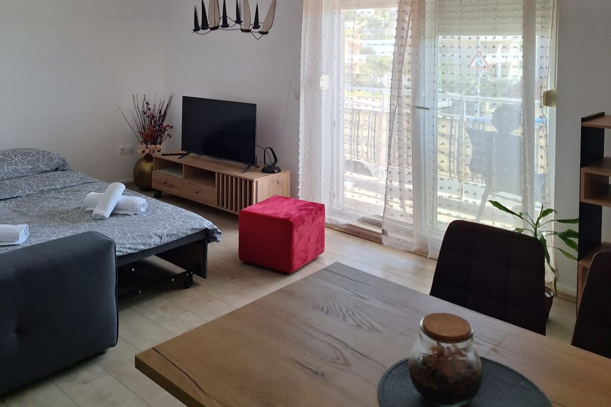 Apartment Beleca - One Bedroom Apartment with Balcony - Uitzicht