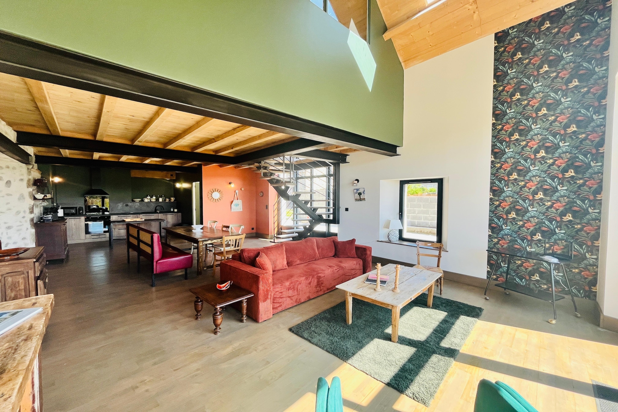 Maison de Vacances XXL Gouville sur mer-Wohnzimmer