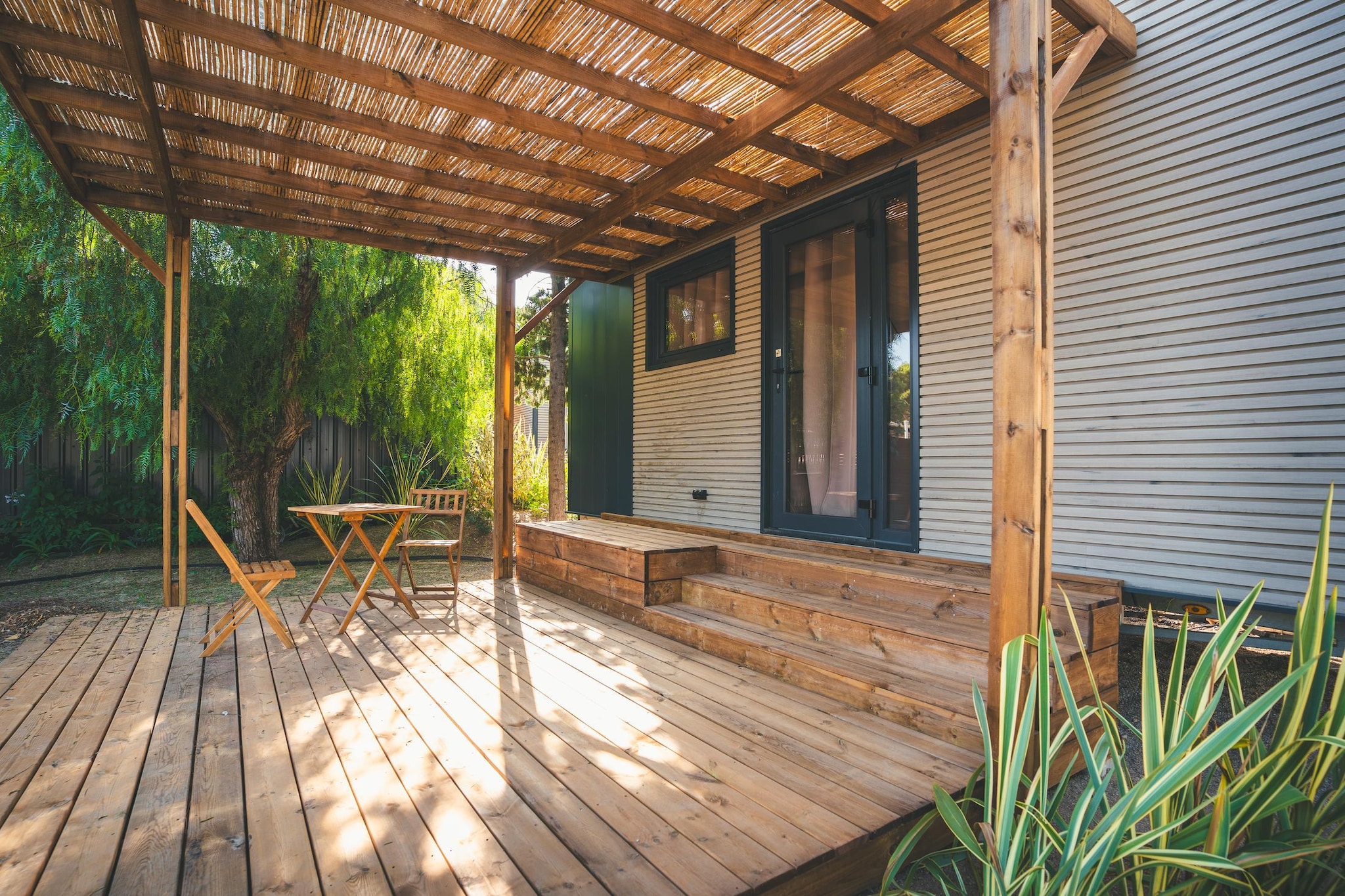 HOLA CAMP SANT SALVADOR-Tiny House-Terrasbalkon