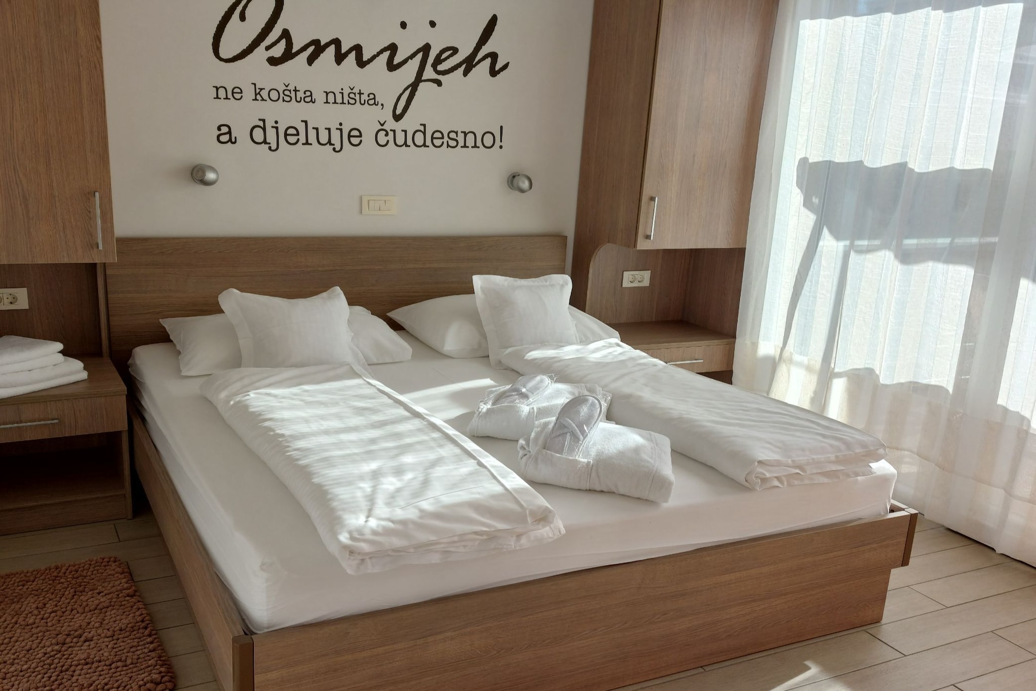 Villa Nižić Makarska -Two Bedroom Apartment With Terrace And Hot Tub (Lux F) - Slaapkamer