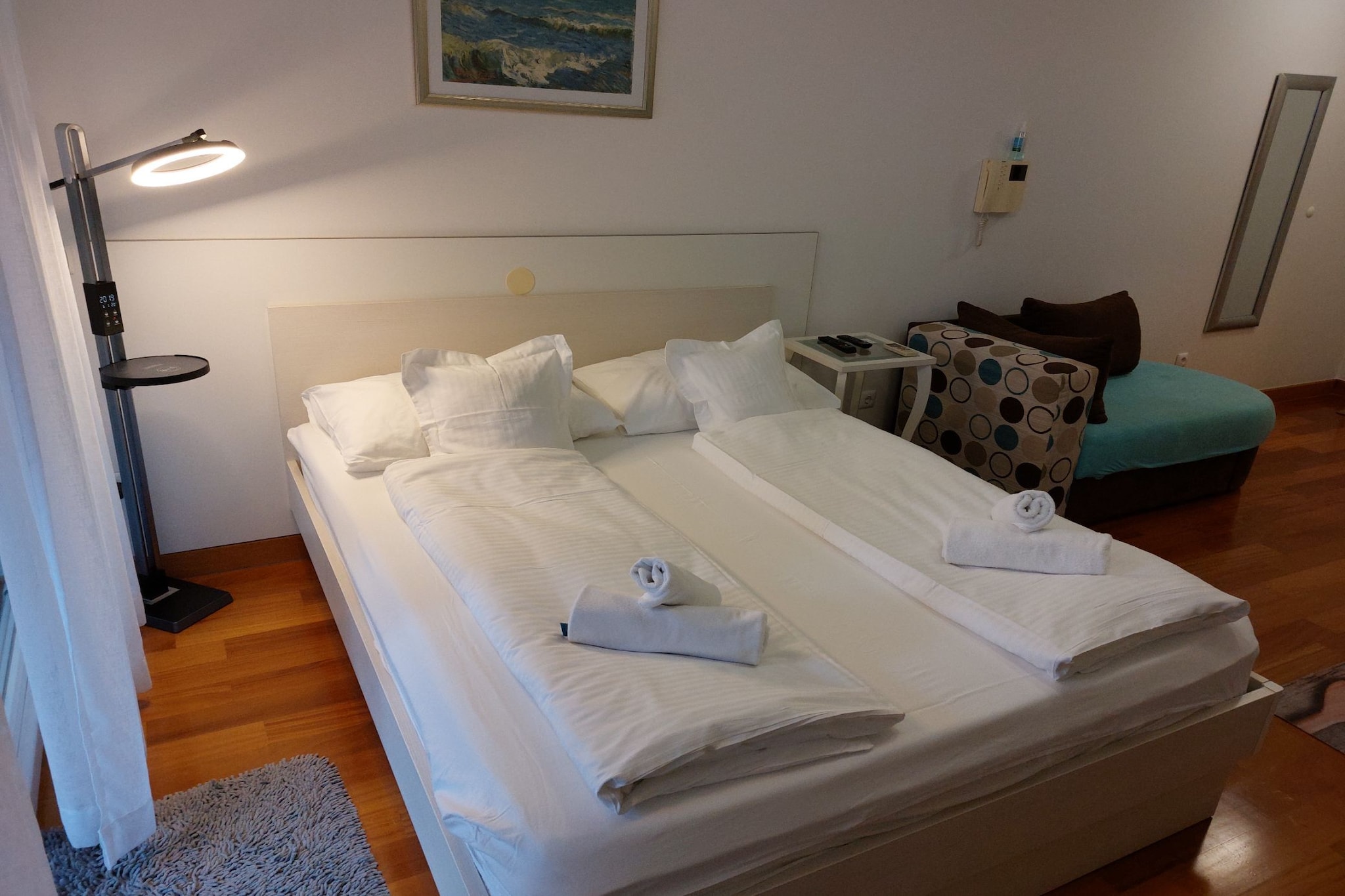Villa Nižić Makarska - Studio Apartment With Balcony (Studio S) - Slaapkamer
