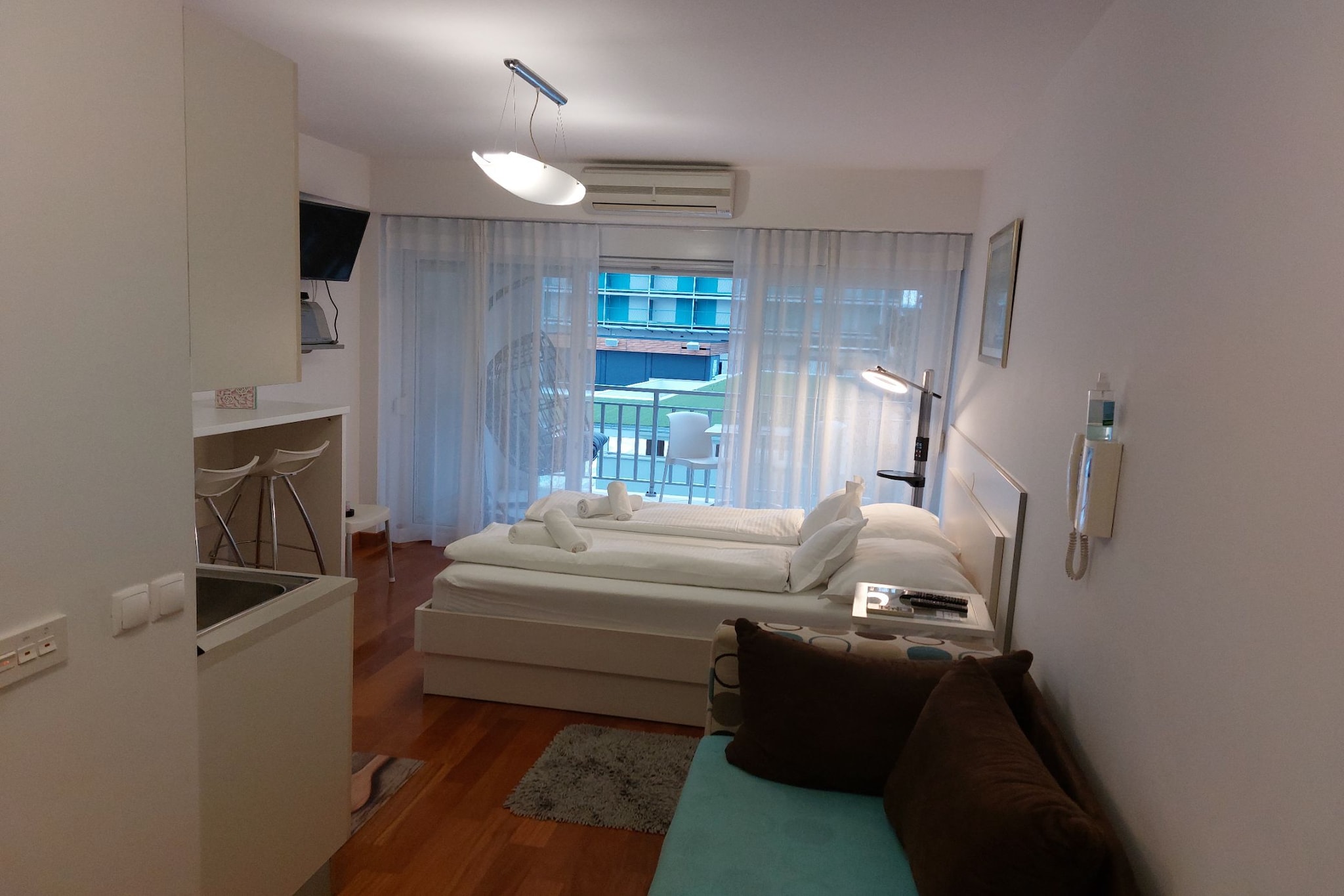Villa Nižić Makarska - Studio Apartment With Balcony (Studio S) - Slaapkamer