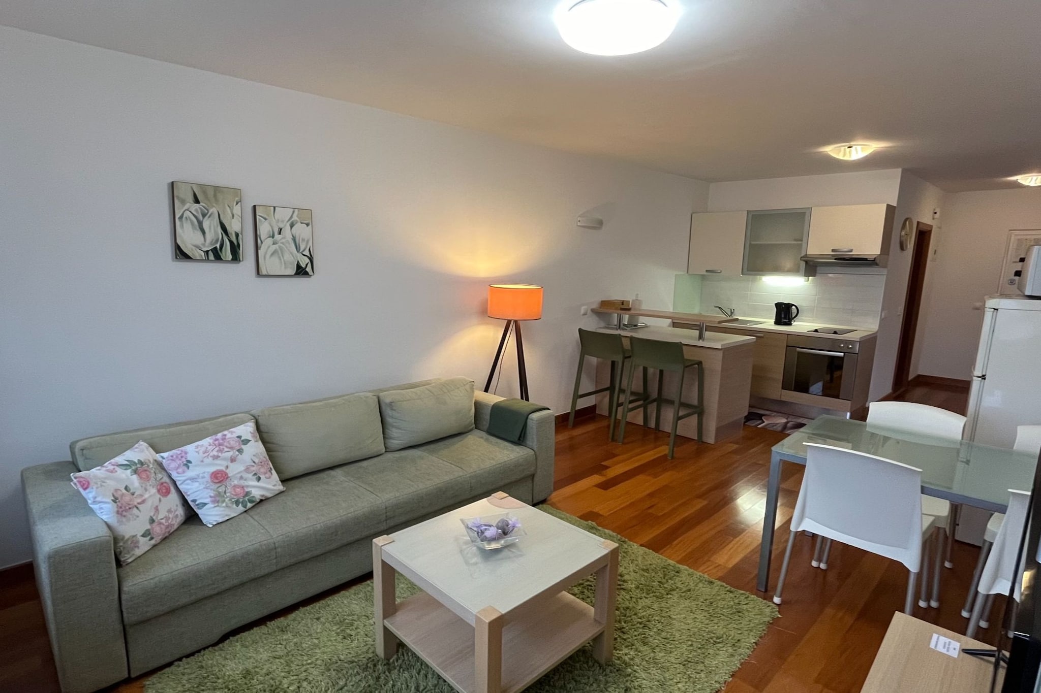 Villa Nižić Makarska - One Bedroom Apartment With Balcony (G) - Woonkamer