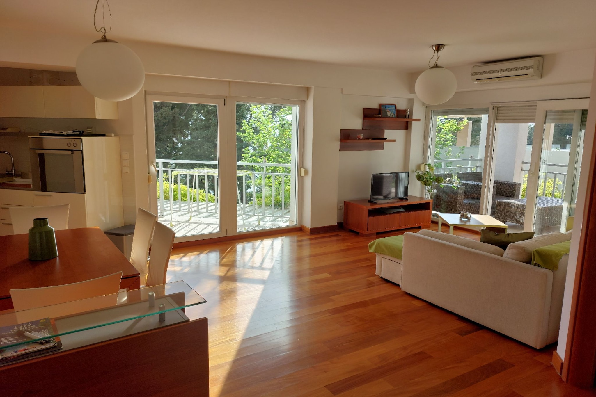 Villa Nižić Makarska - One Bedroom Apartment With Balcony (Marina) - Woonkamer