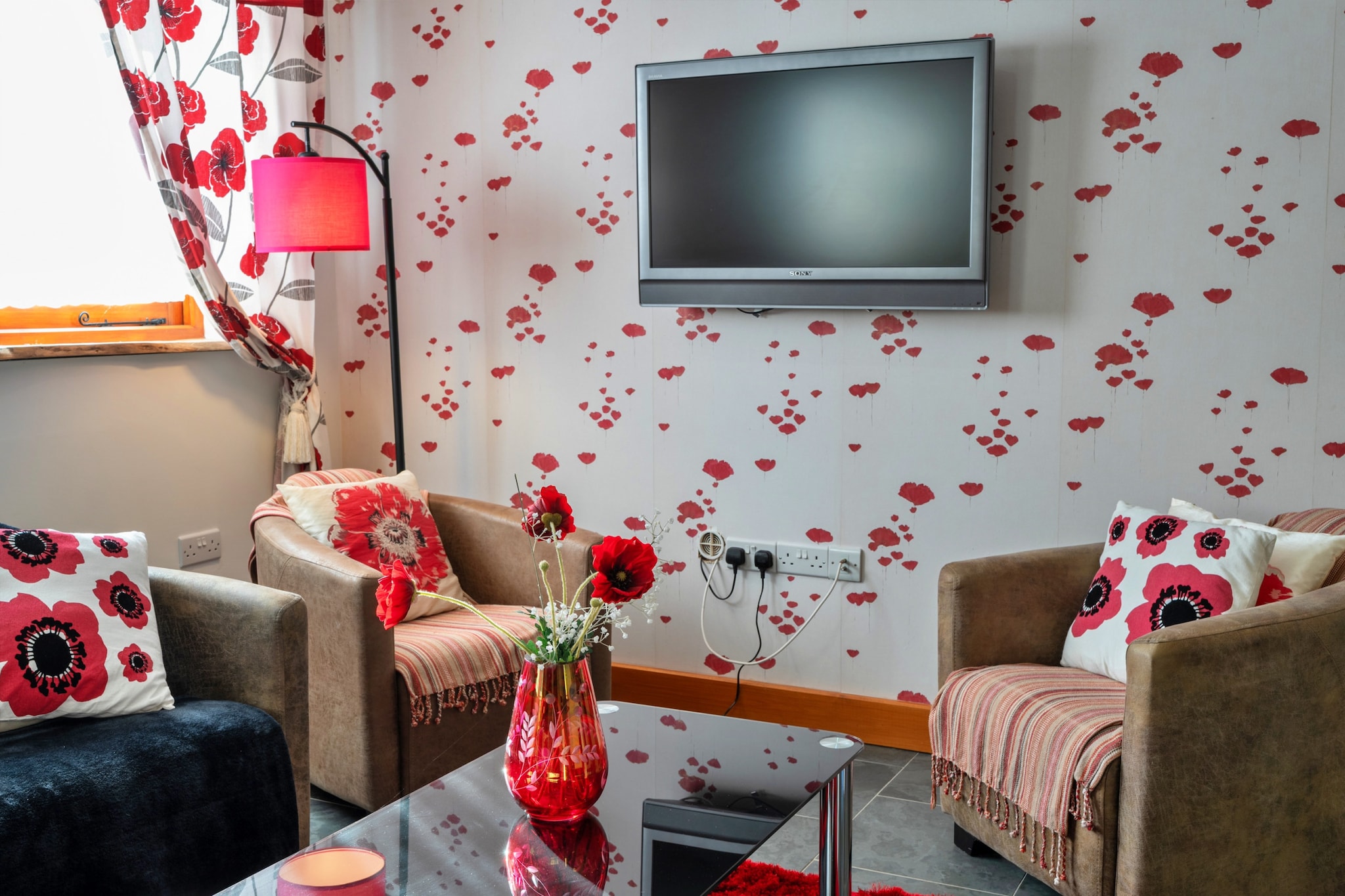Poppy Cottage, Great Houndbeare Farm - Living room
