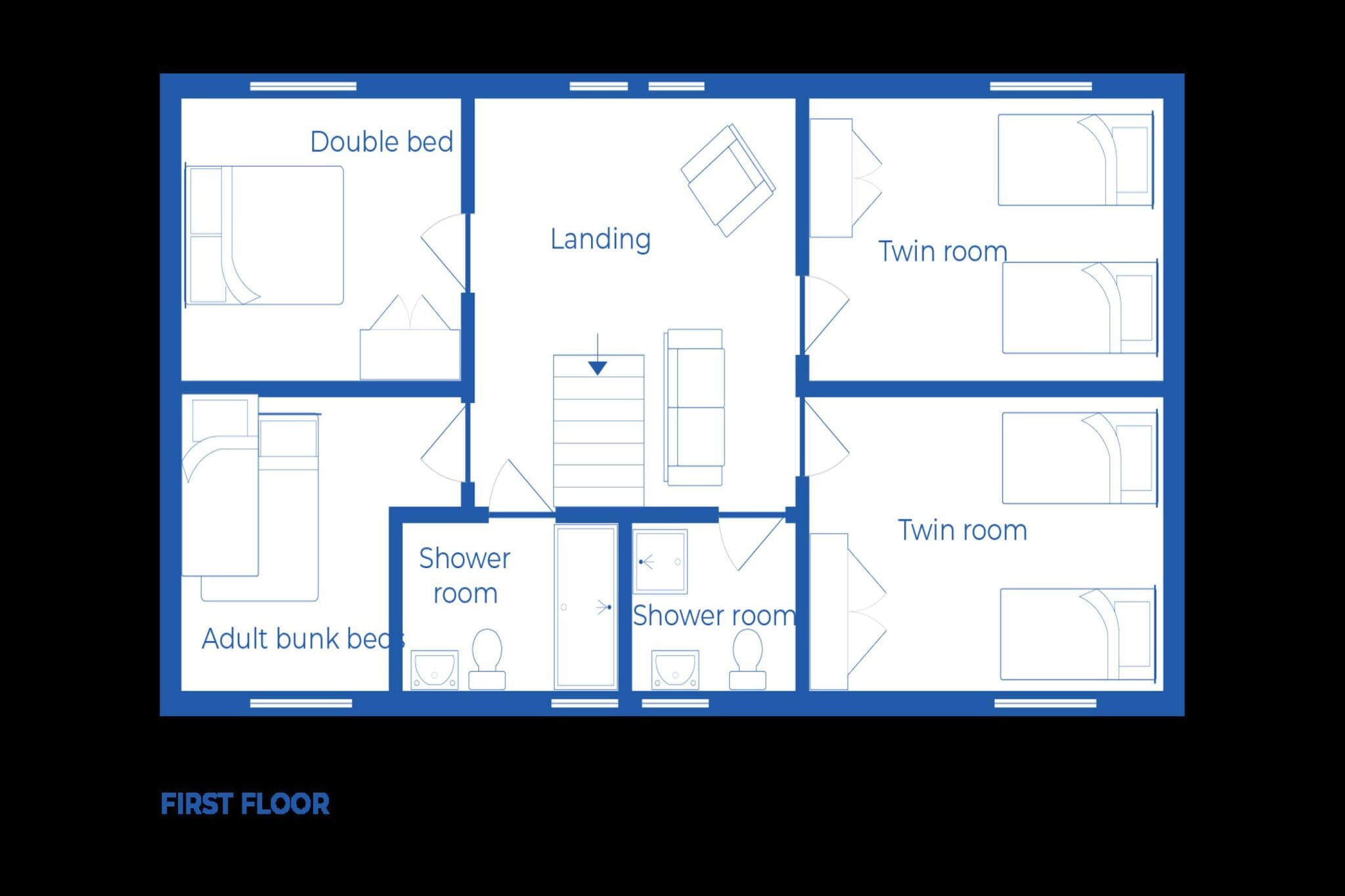 Mill Cottage, Great Houndbeare Farm - Floor plan