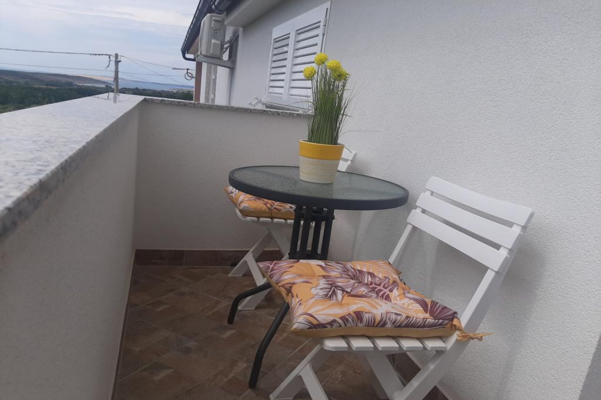 Apartments Tomislav - Two Bedroom Apartment with Terrace and Sea View - Terrace balcony