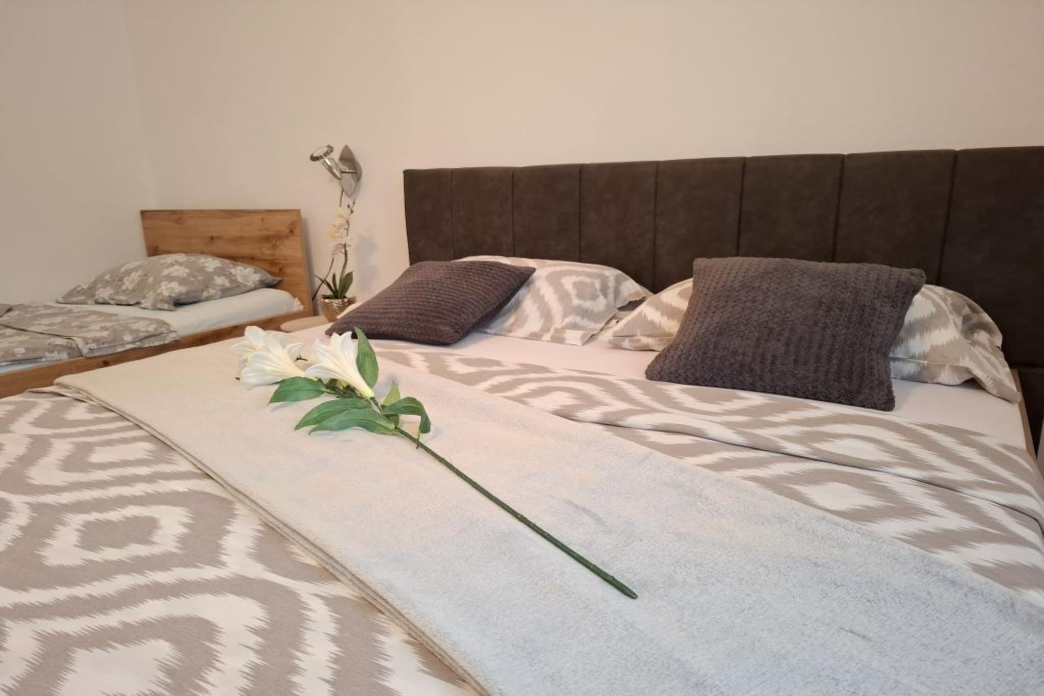 Apartments Tomislav - Superior Two Bedroom Apartment with Terrace and Sea View - Slaapkamer