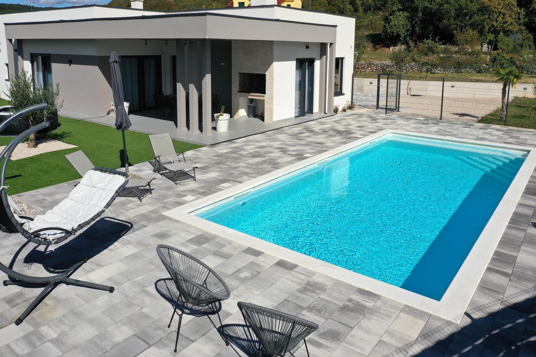Lovreć Hillside Villa with pool