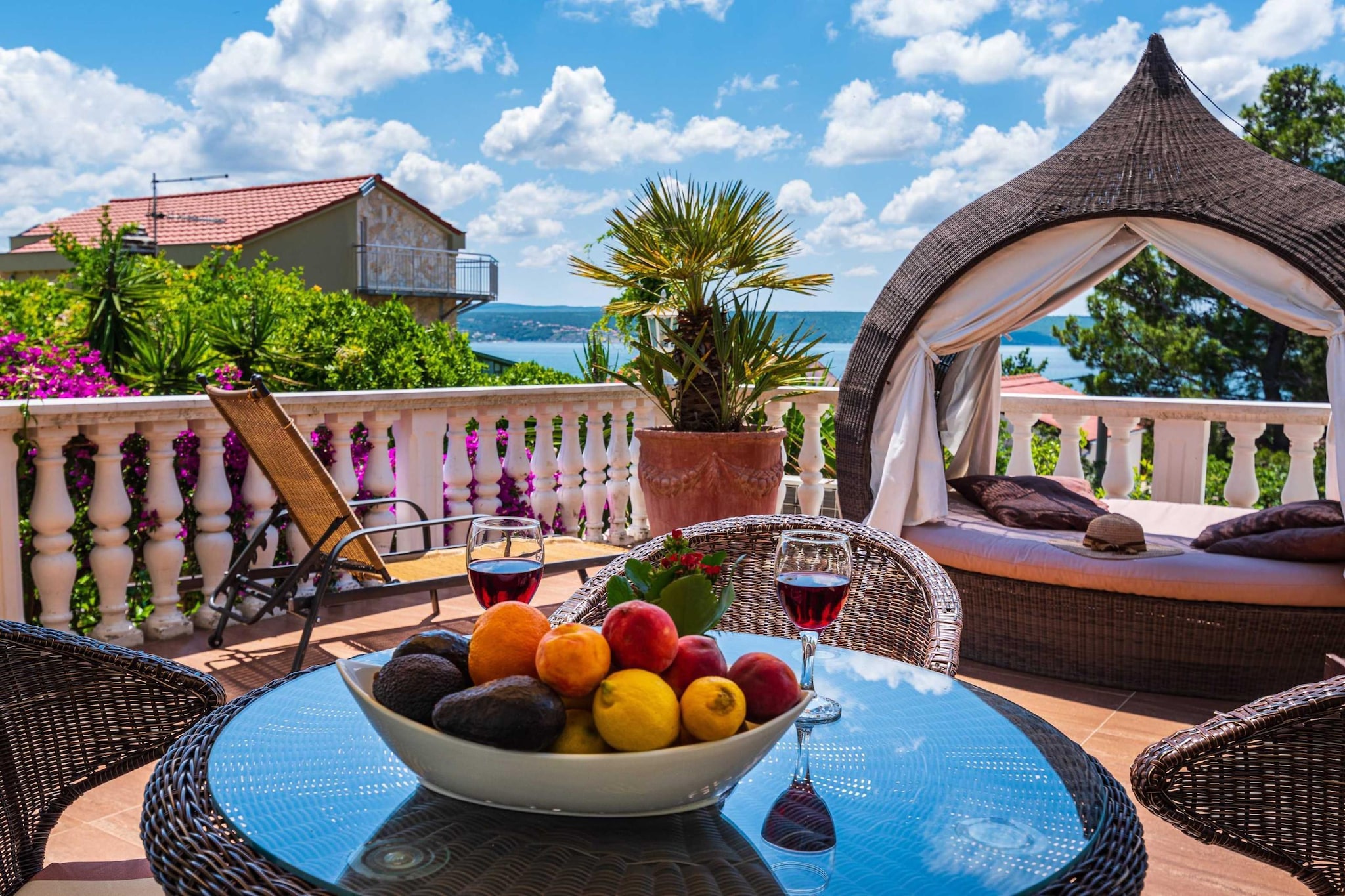 Sea view Villa Danica-Terrasbalkon