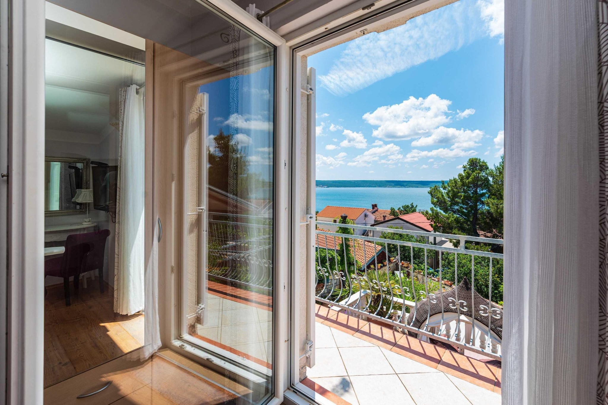 Sea view Villa Danica-Terrasbalkon