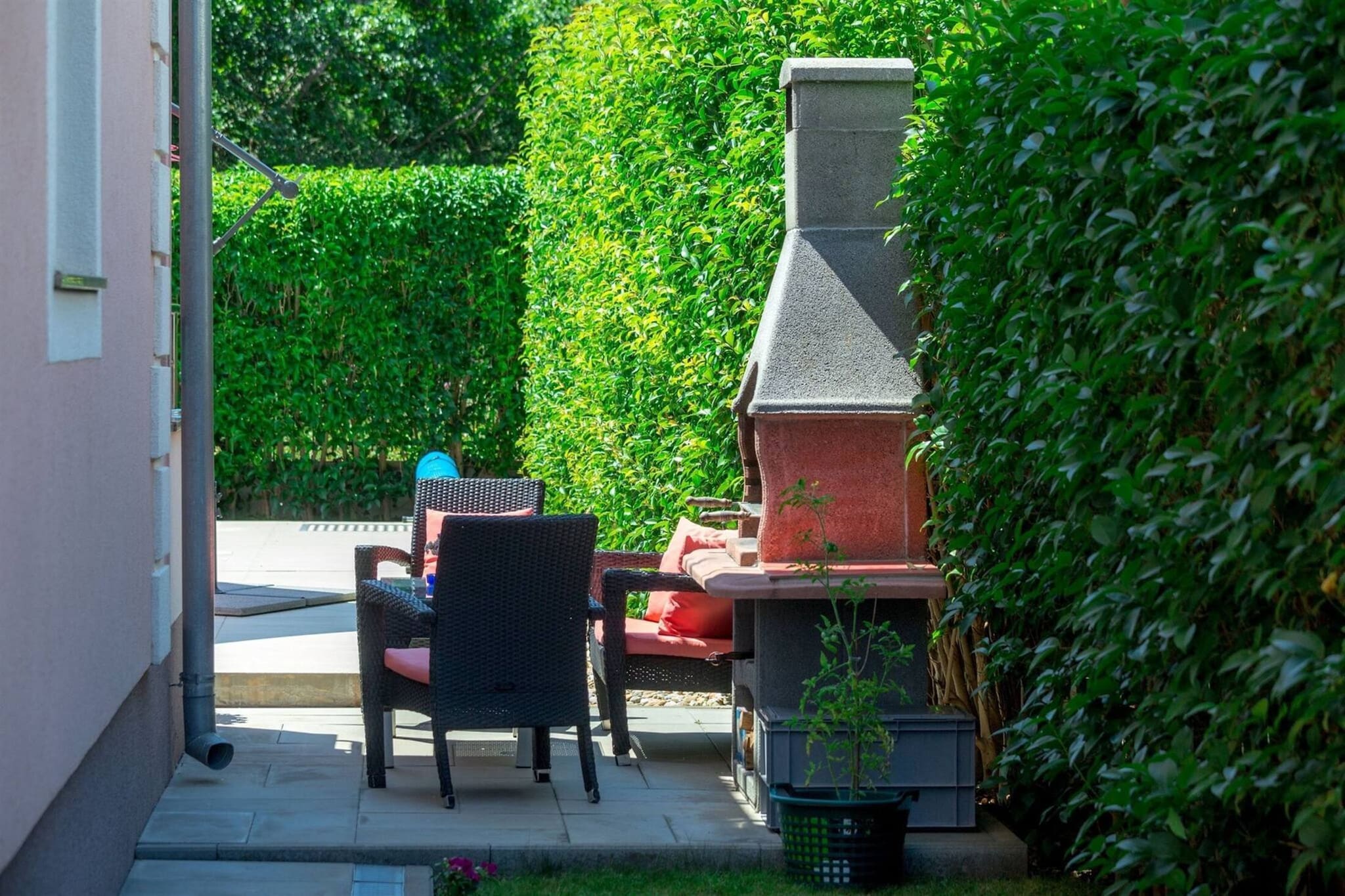 Apartment ViGo with private pool-Terrasbalkon