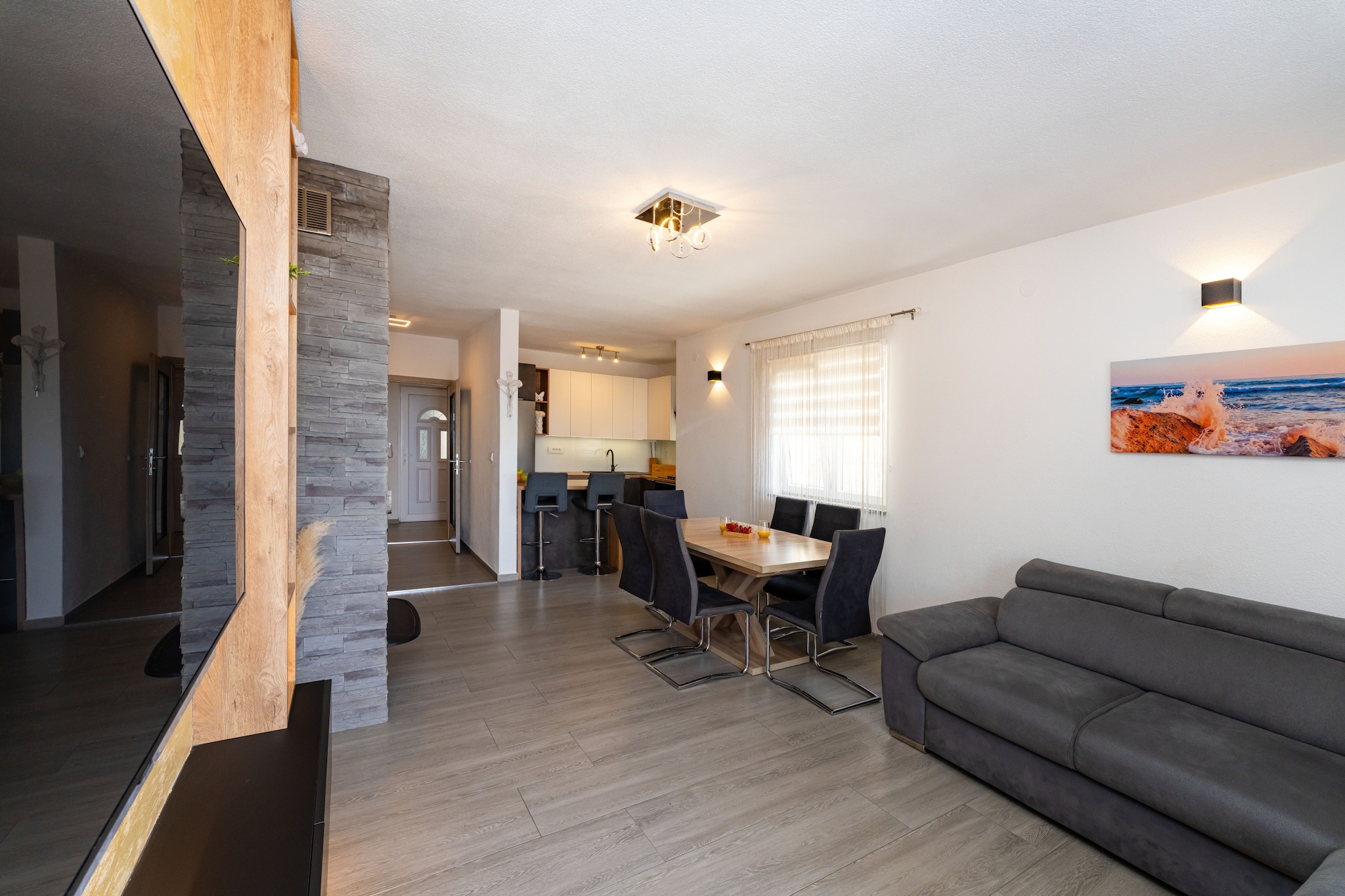 Sea view apartment Klara-Woonkamer