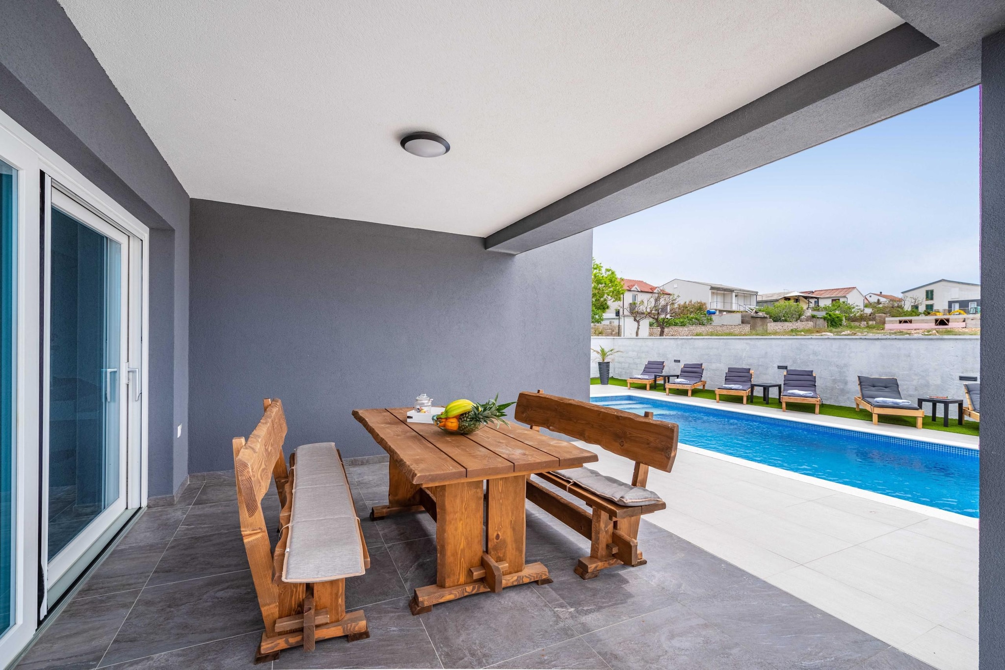 Sea view Villa Punta-Terrasse/Balkon