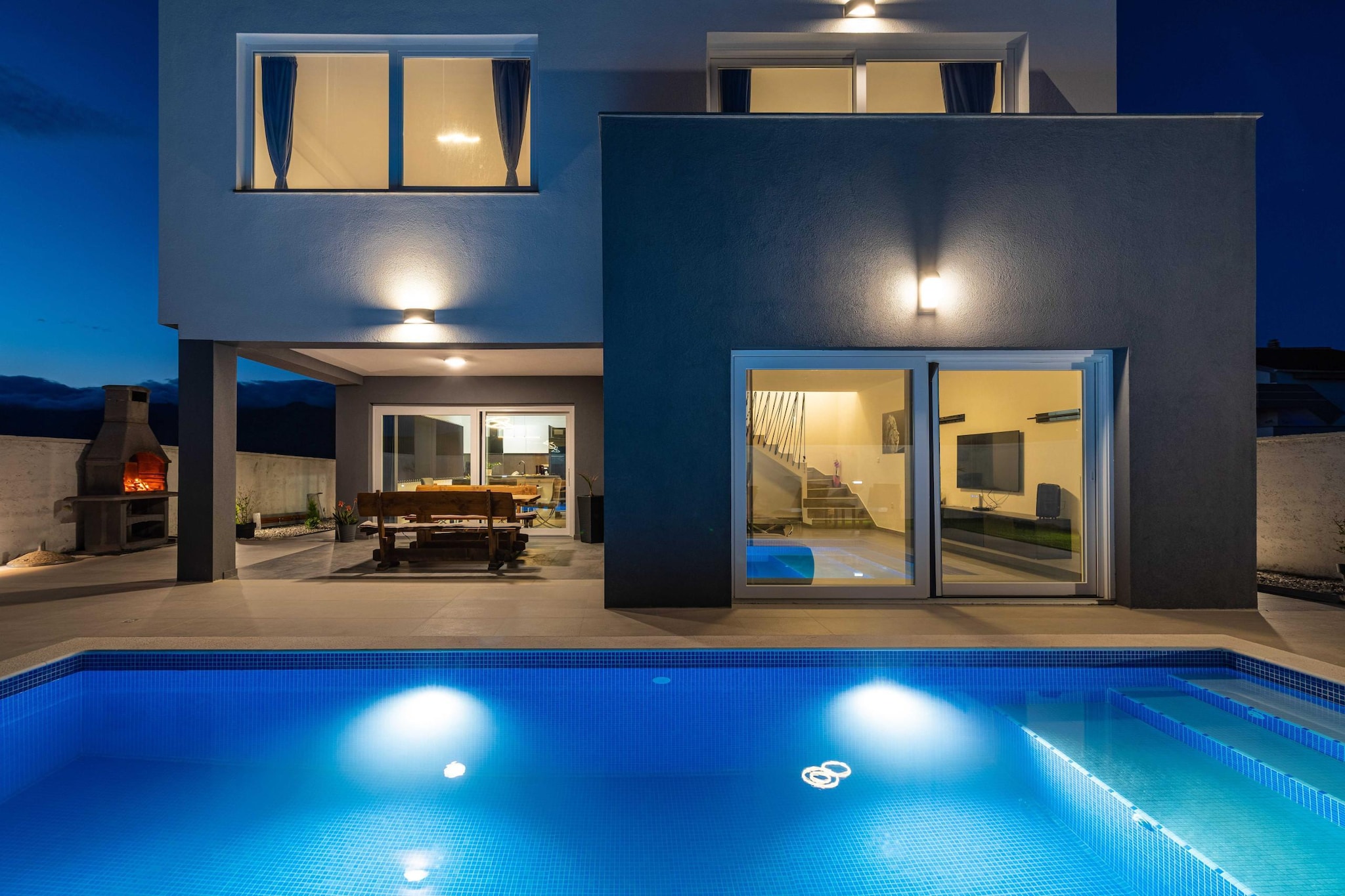 Sea view Villa Punta-Schwimmbad