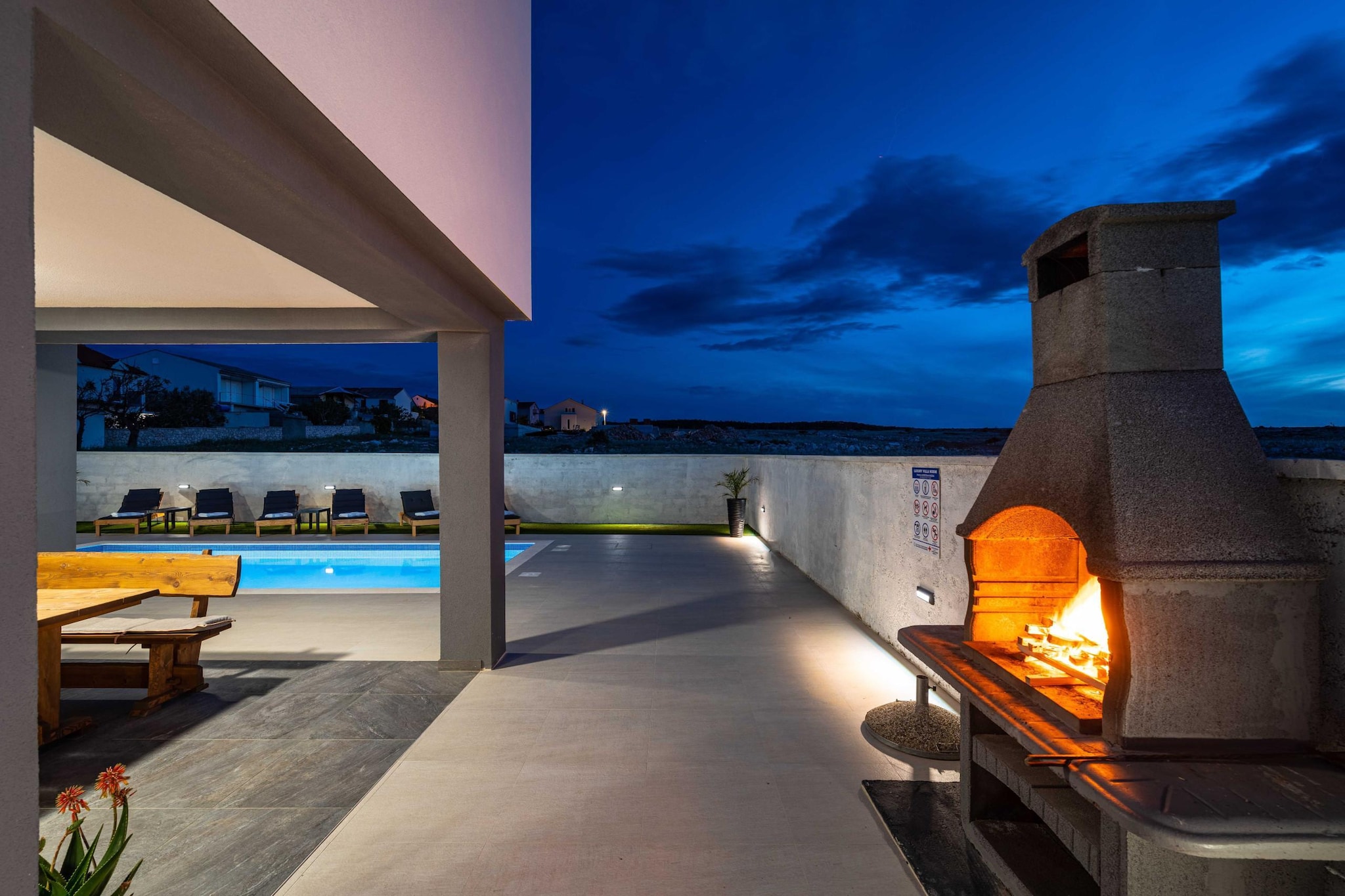 Sea view Villa Punta-Terrasse/Balkon