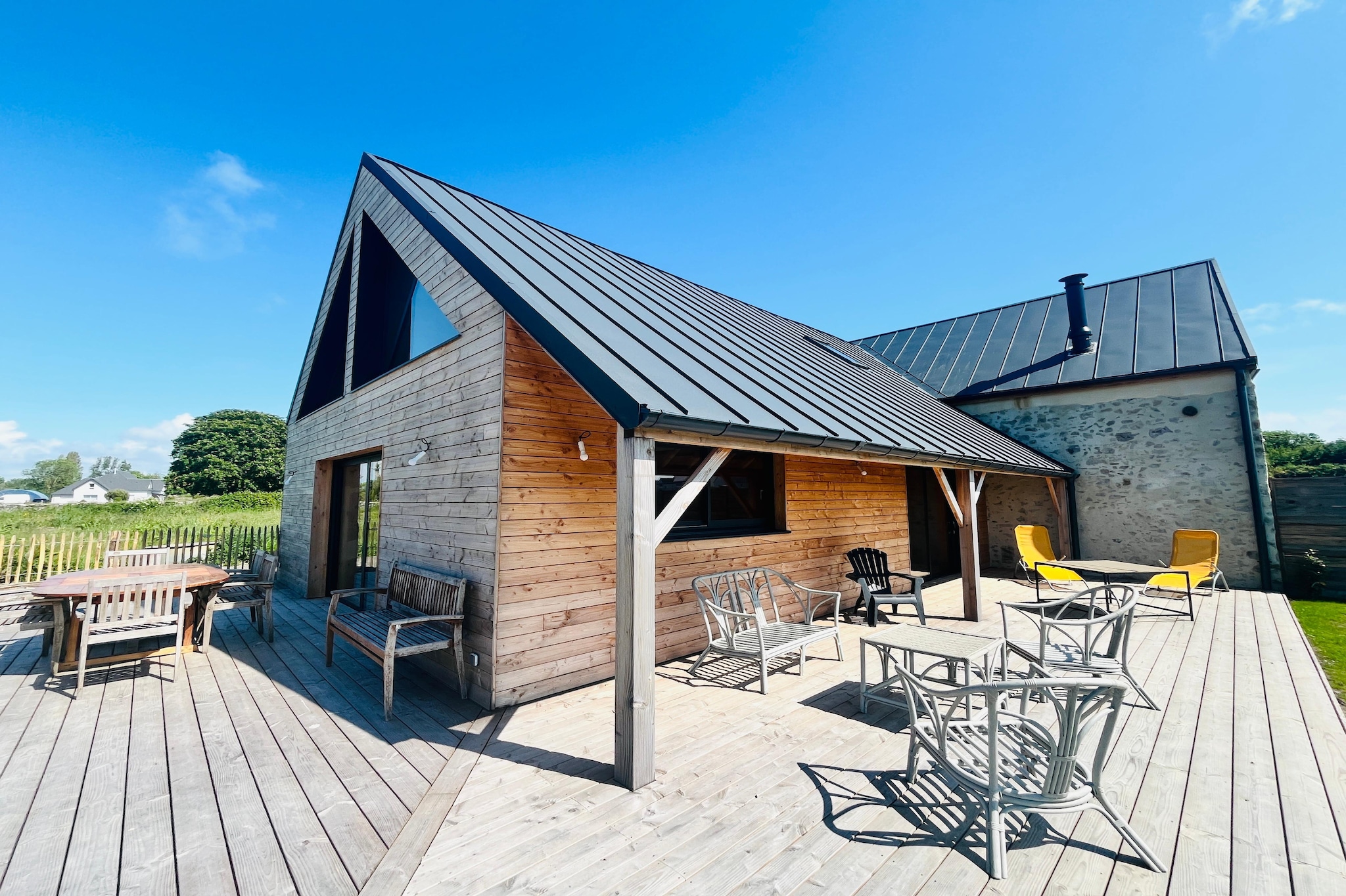 Maison de Vacances 4 pers Gouville sur mer-Außenbereich Sommer