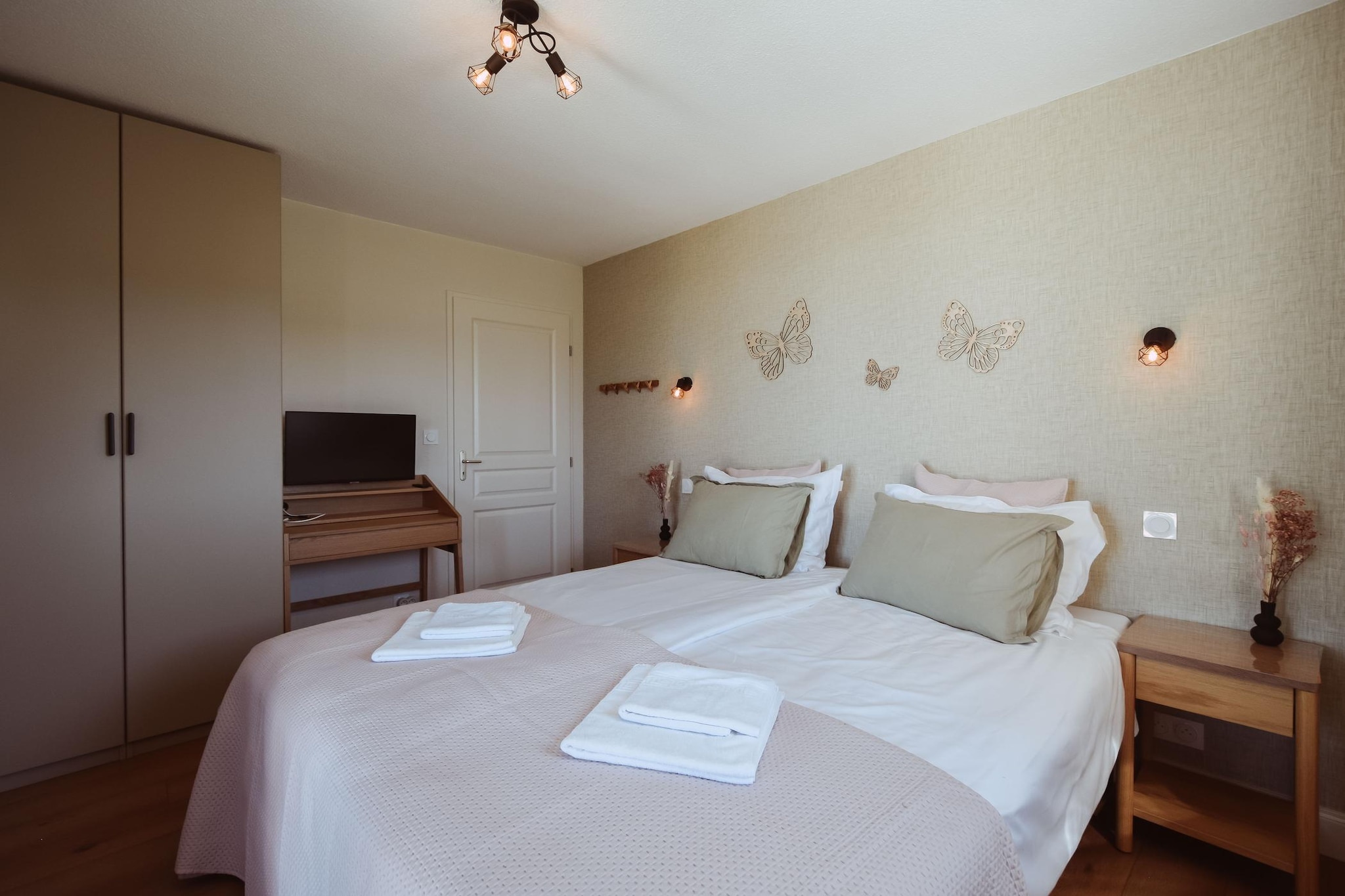 Pavillon le Papillon-Slaapkamer