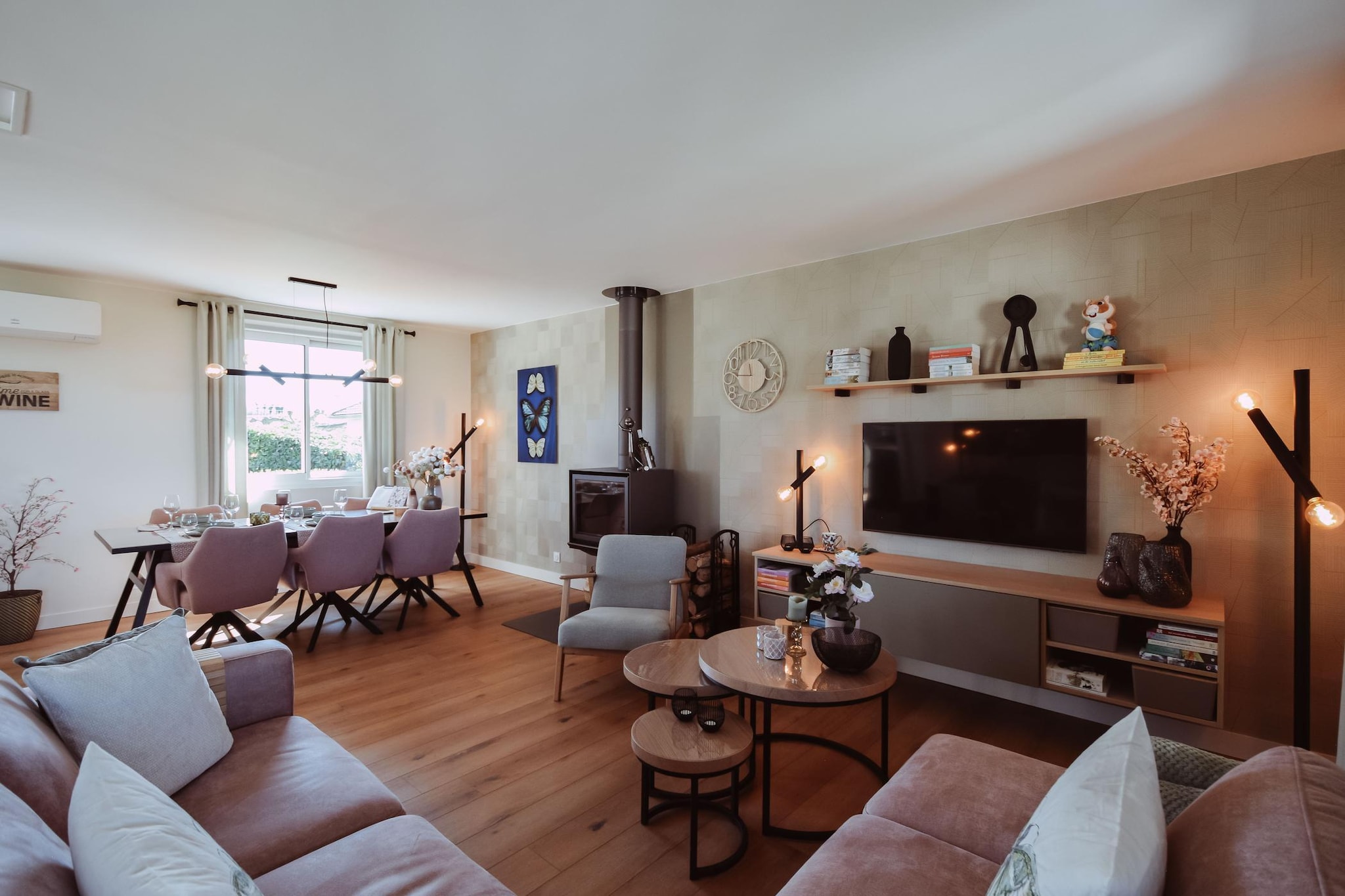 Pavillon le Papillon-Woonkamer