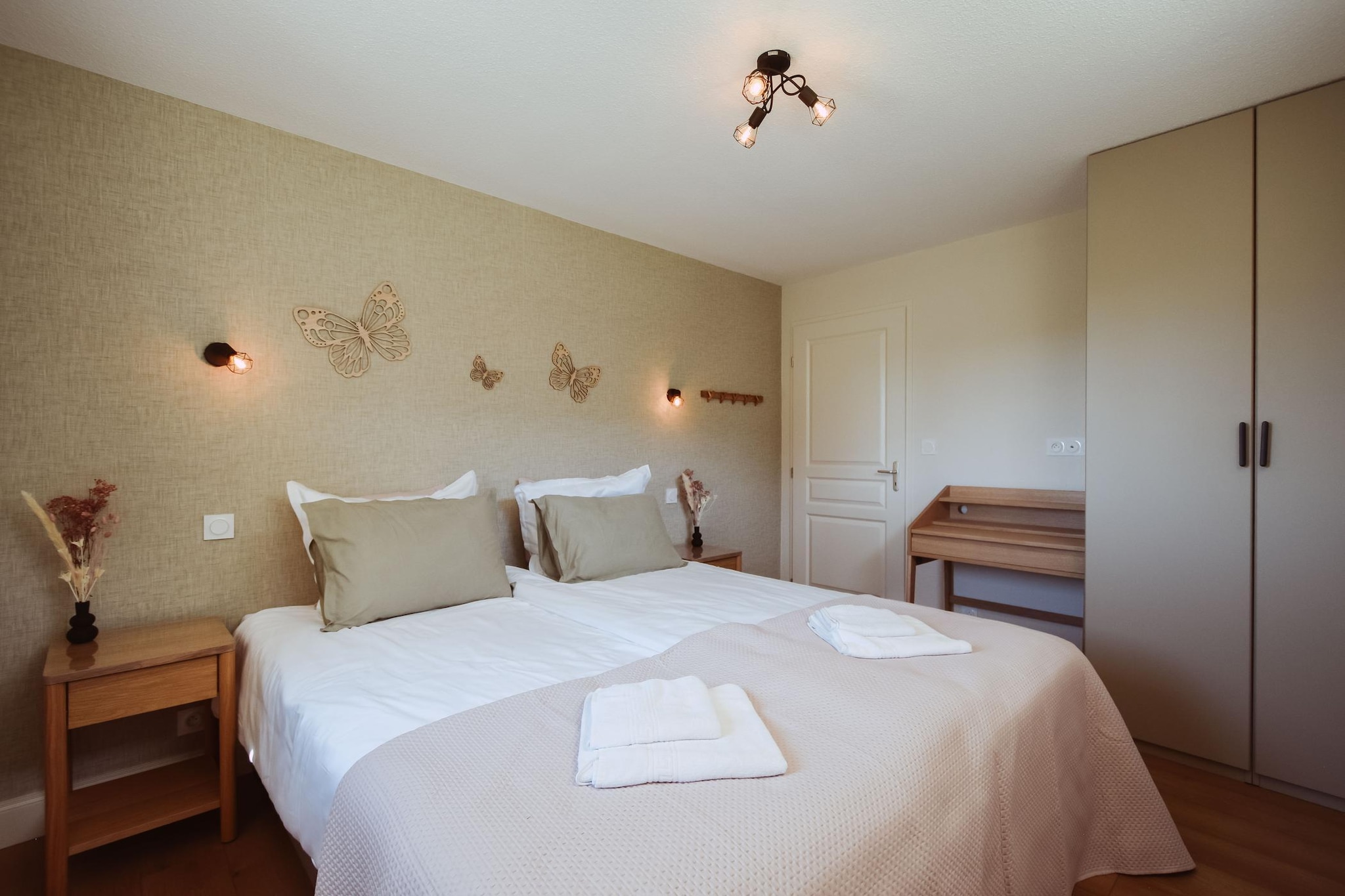 Pavillon le Papillon-Slaapkamer