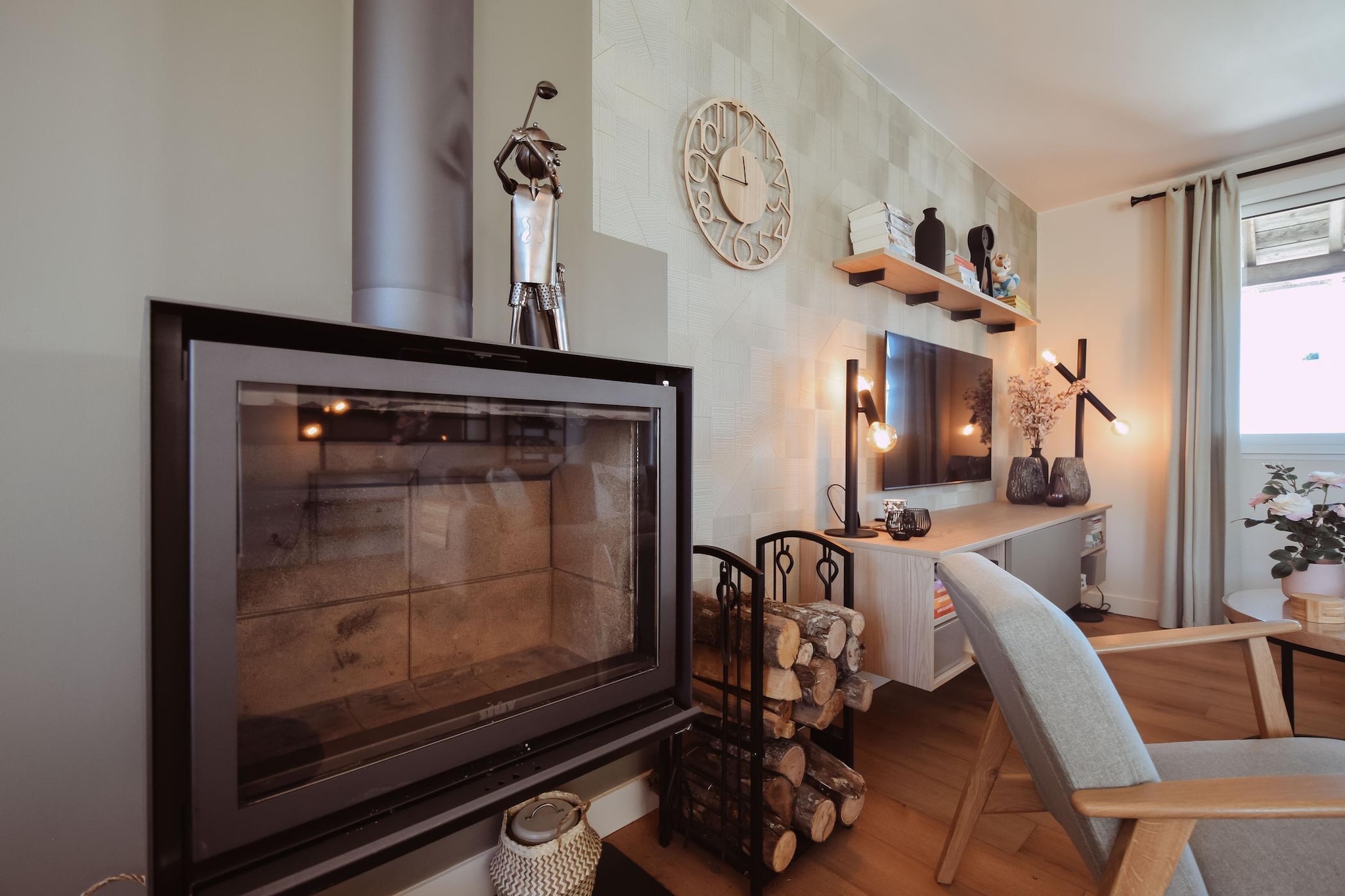 Pavillon le Papillon-Woonkamer