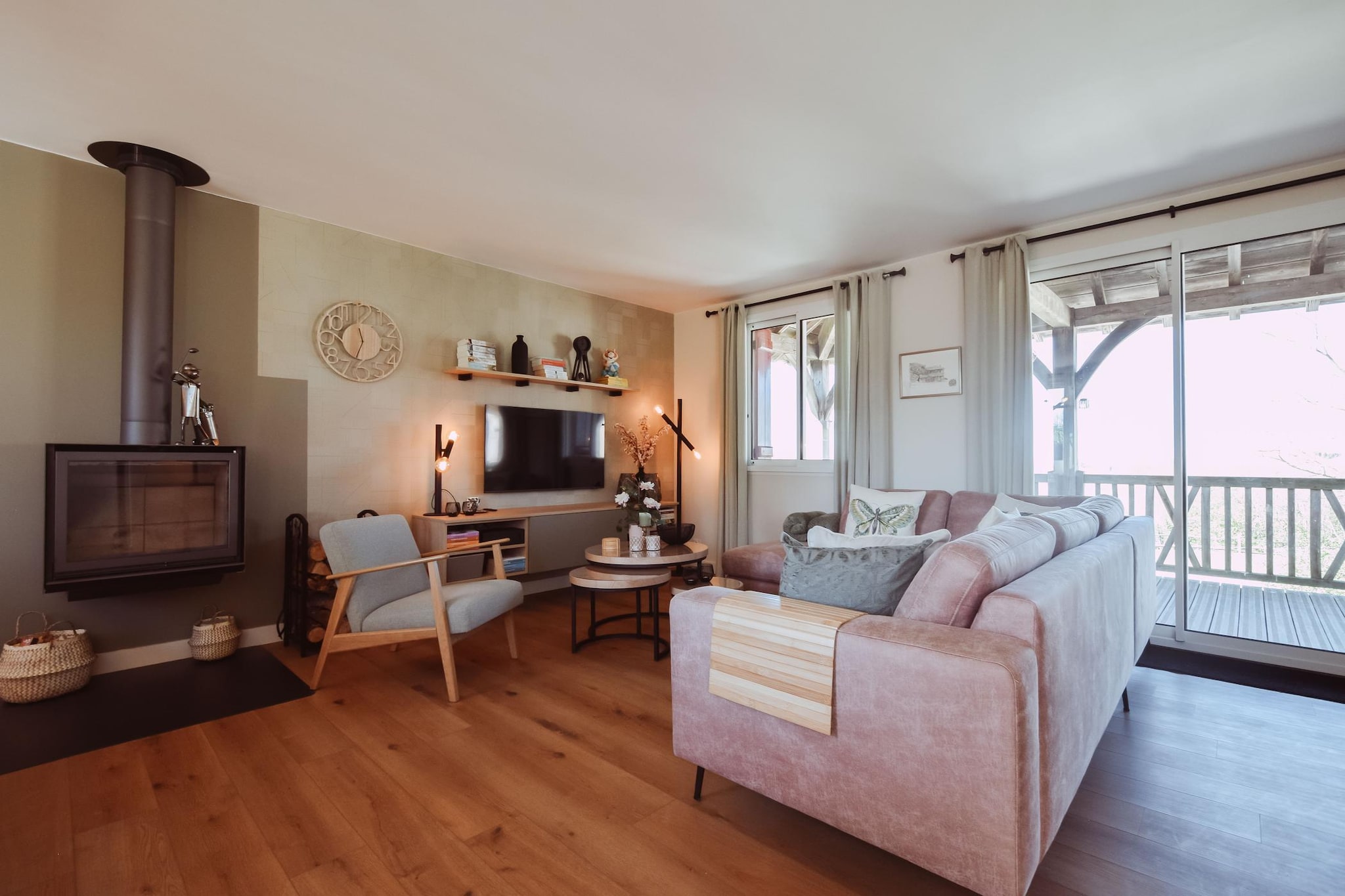 Pavillon le Papillon-Woonkamer