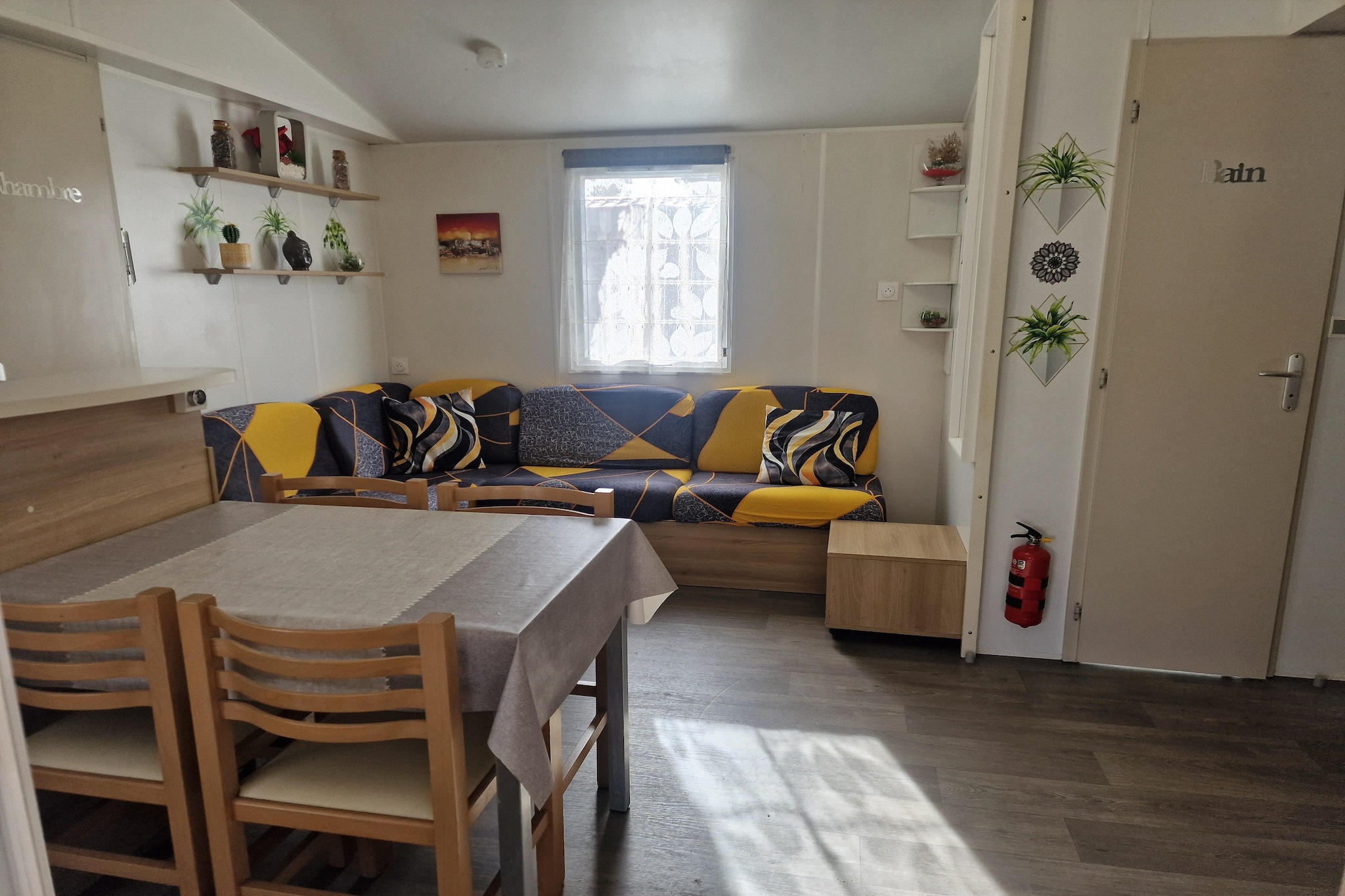 	Mobil-home 6 pax - Woonkamer