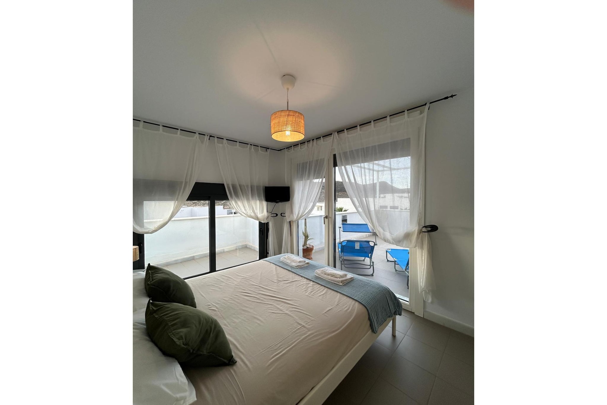 CT 407 AL - Faro's Las Negras Beach Apartment for 4 - Cabo de Gata-Slaapkamer