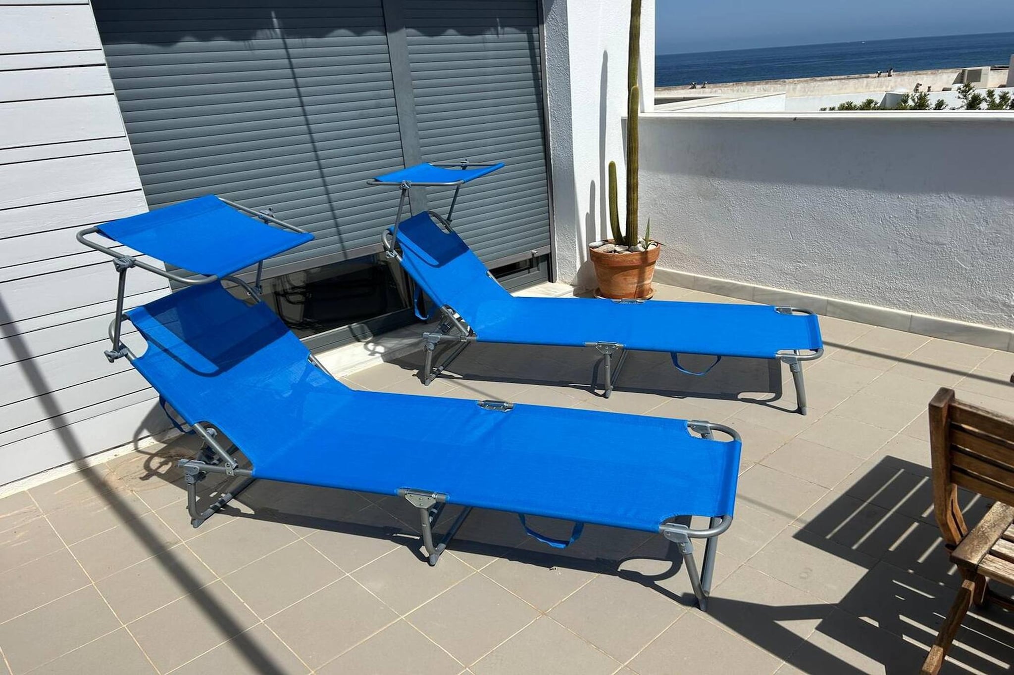 CT 407 AL - Faro's Las Negras Beach Apartment for 4 - Cabo de Gata-Terrasbalkon