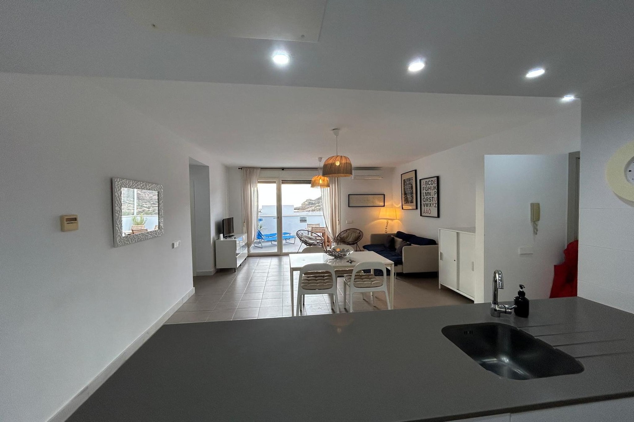 CT 407 AL - Faro's Las Negras Beach Apartment for 4 - Cabo de Gata-Keuken