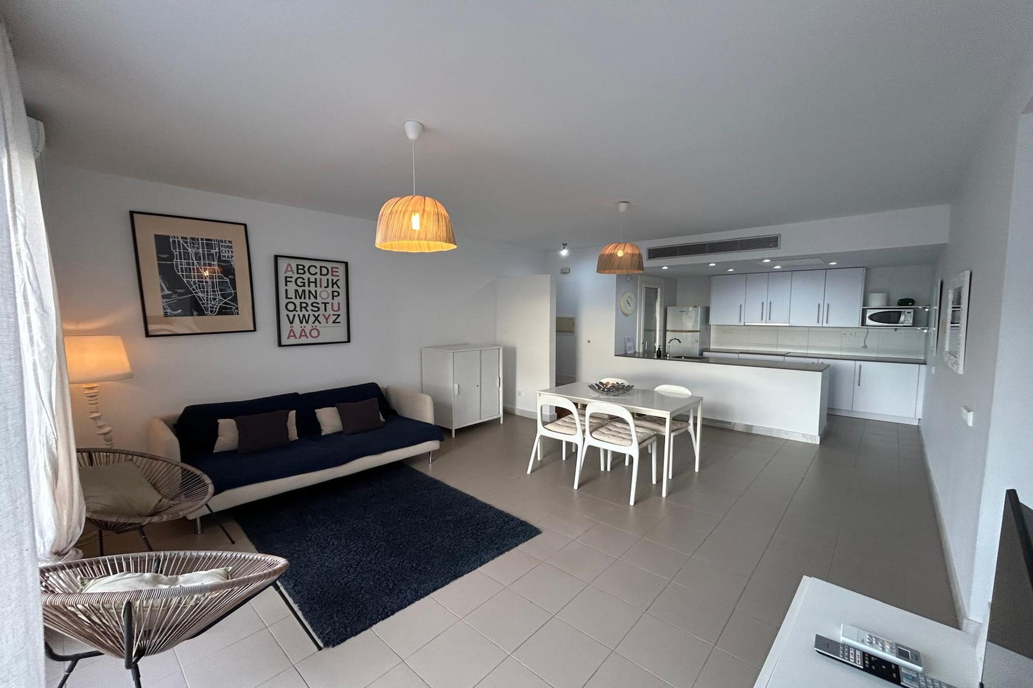 CT 407 AL - Faro's Las Negras Beach Apartment for 4 - Cabo de Gata-Woonkamer