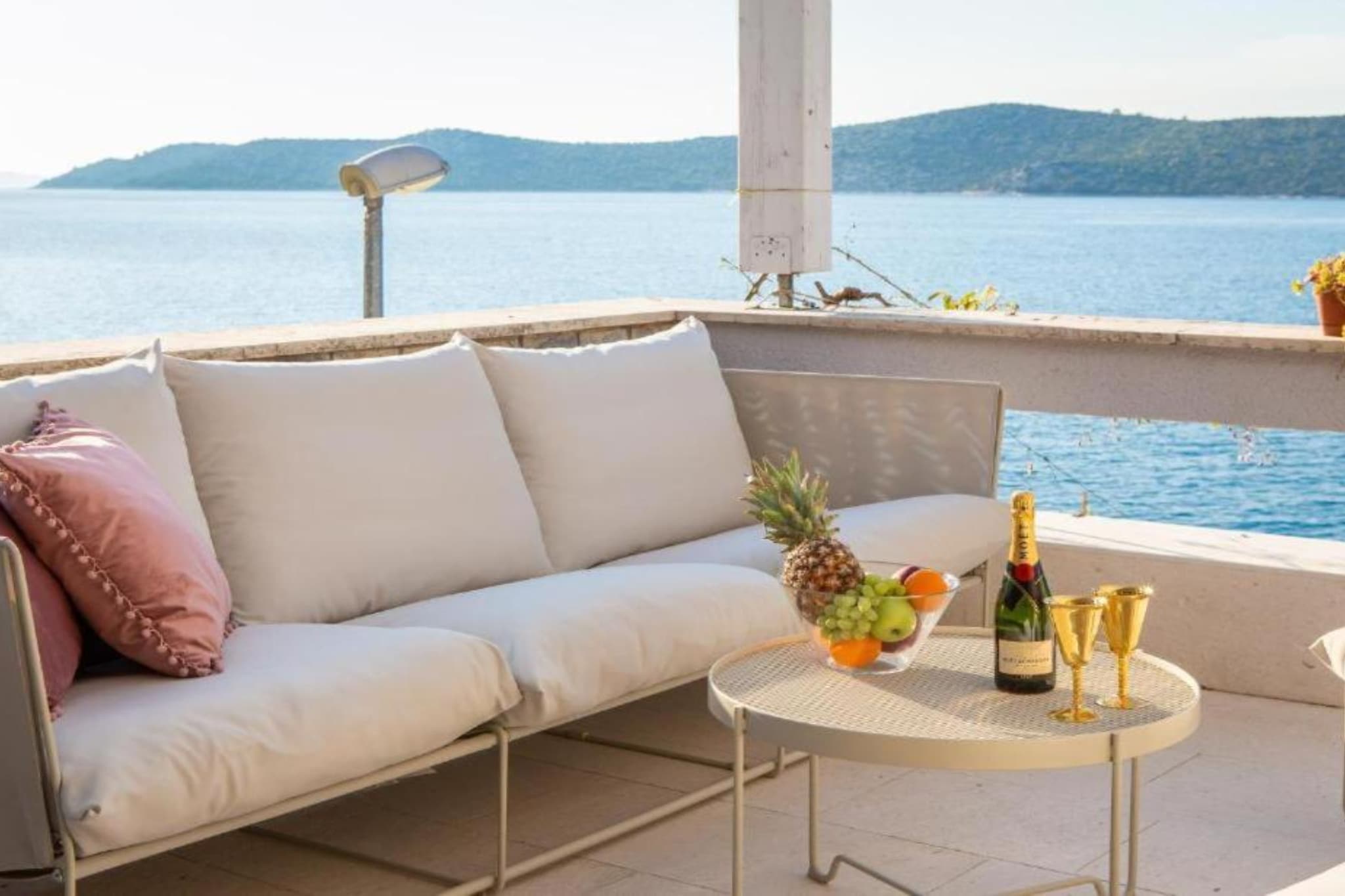 Seafront Six Bedroom Modern Villa with Pool Nancy - Terrace balcony