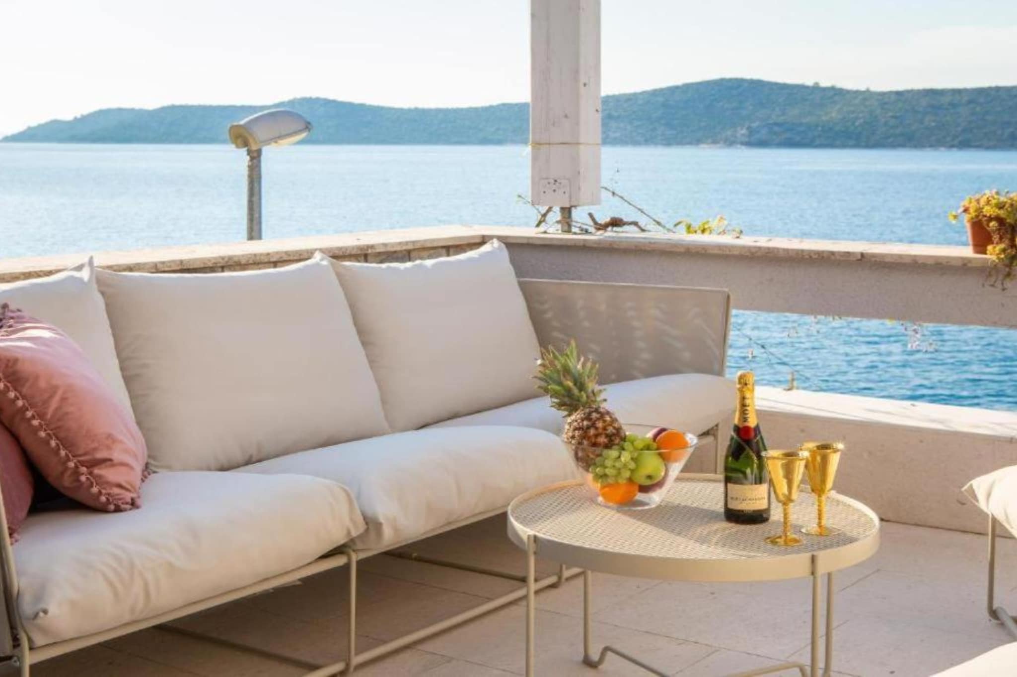 Seafront Six Bedroom Modern Villa with Pool Nancy - Terrace balcony
